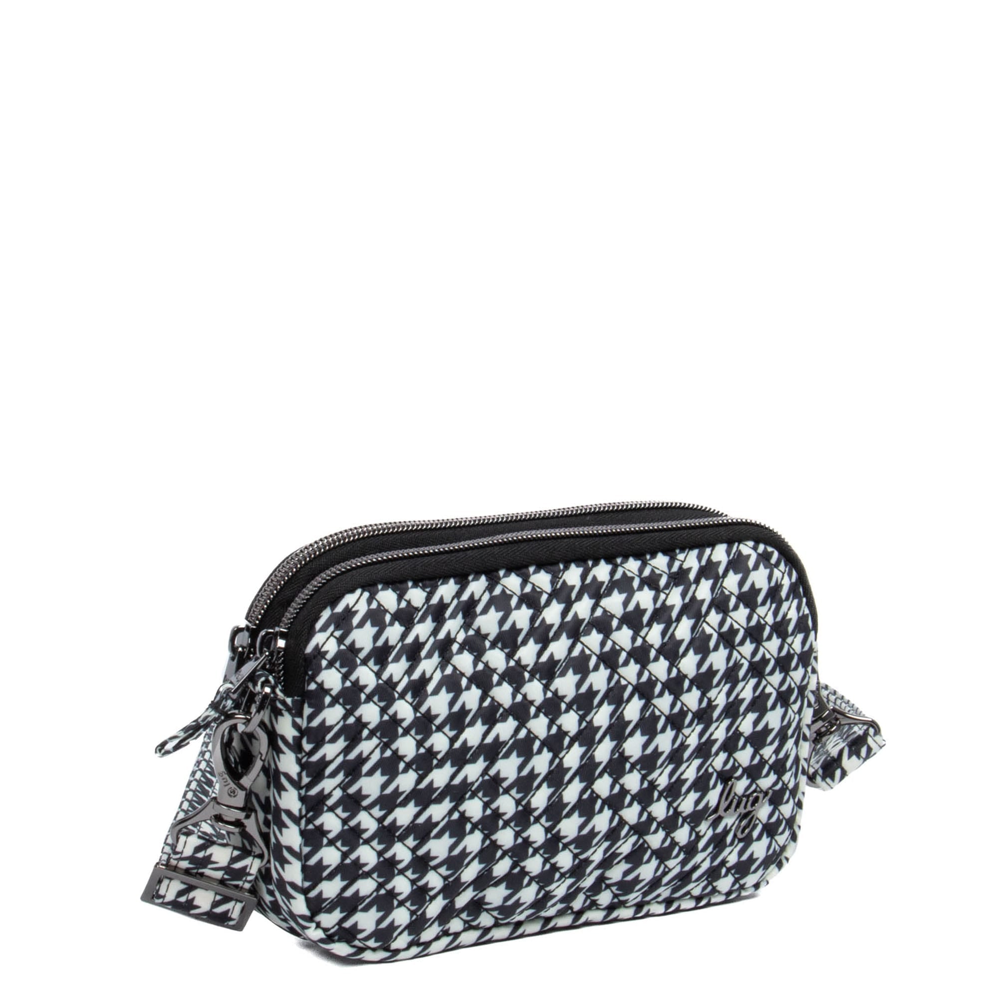 Coupe 2 Convertible Crossbody Bag - MICRO HOUNDSTOOTH - Coupe2_MicroHoundstoothBlack_02