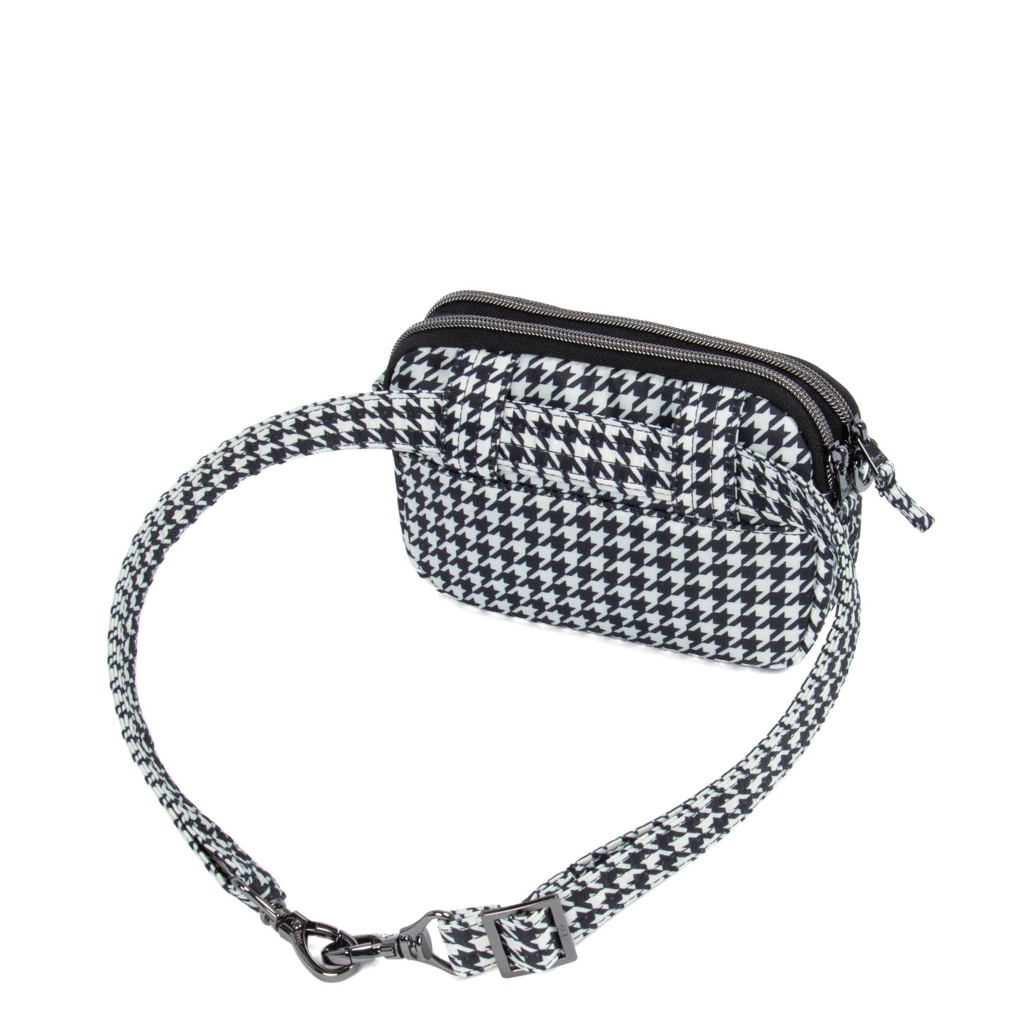 Coupe 2 Convertible Crossbody Bag - MICRO HOUNDSTOOTH - Coupe2_MicroHoundstoothBlack_04