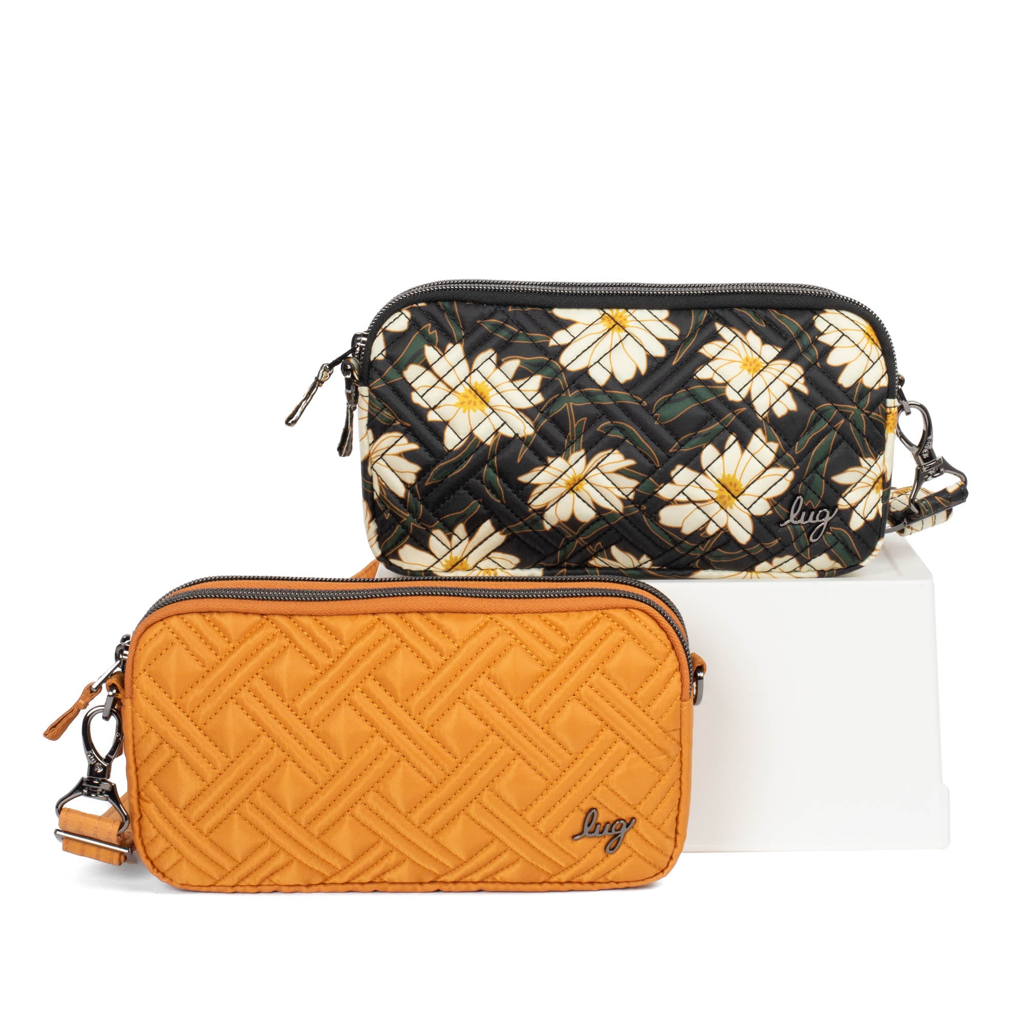 Coupe XL Convertible Crossbody Bag - 2pc Set - AUTUMN DAISIES AMBER YELLOW - CoupeXLSetof2_AutumnDaisies_AmberYellow_01_vol4s8