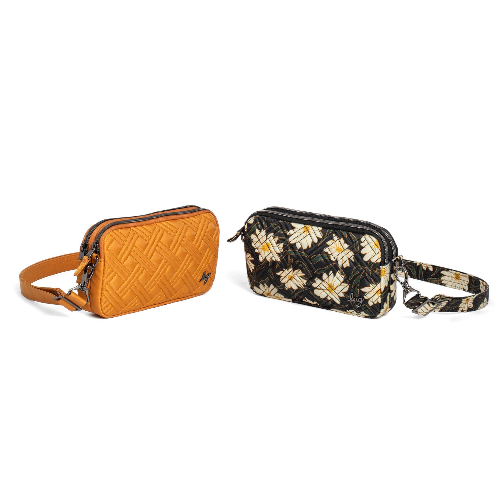Coupe XL Convertible Crossbody Bag - 2pc Set - AUTUMN DAISIES AMBER YELLOW - CoupeXLSetof2_AutumnDaisies_AmberYellow_02_zk37uq