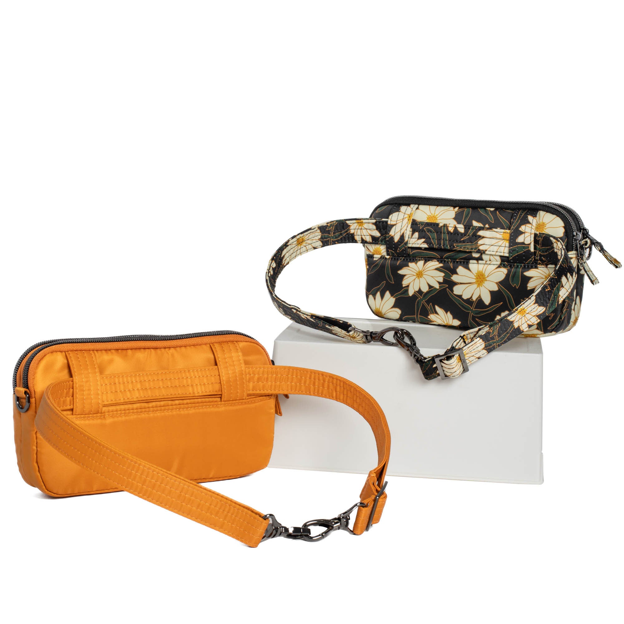 Coupe XL Convertible Crossbody Bag - 2pc Set - AUTUMN DAISIES AMBER YELLOW - CoupeXLSetof2_AutumnDaisies_AmberYellow_04_b4wpmm