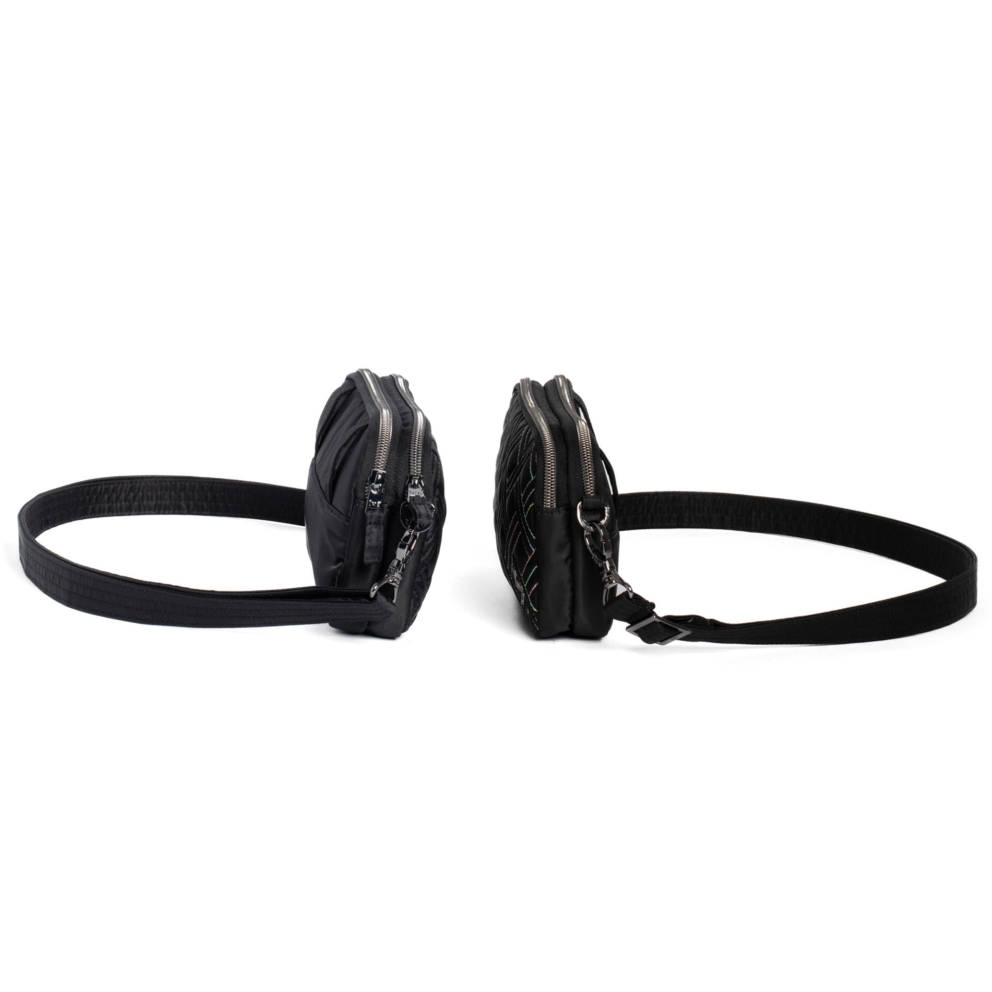 Coupe XL Convertible Crossbody Bag - 2pc Set - BLACK BLACK ICEPOP STITCH - CoupeXLSetof2_Black_BlackwithIcepop_03