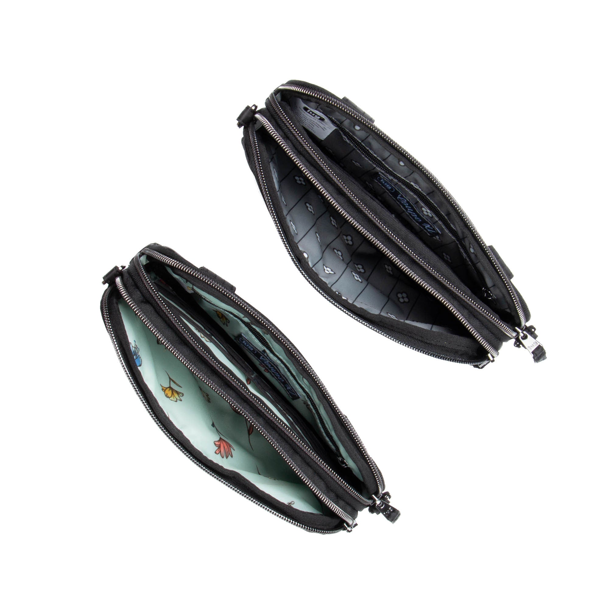 Coupe XL Convertible Crossbody Bag - 2pc Set - BLACK BLACK ICEPOP STITCH - CoupeXLSetof2_Black_BlackwithIcepop_05