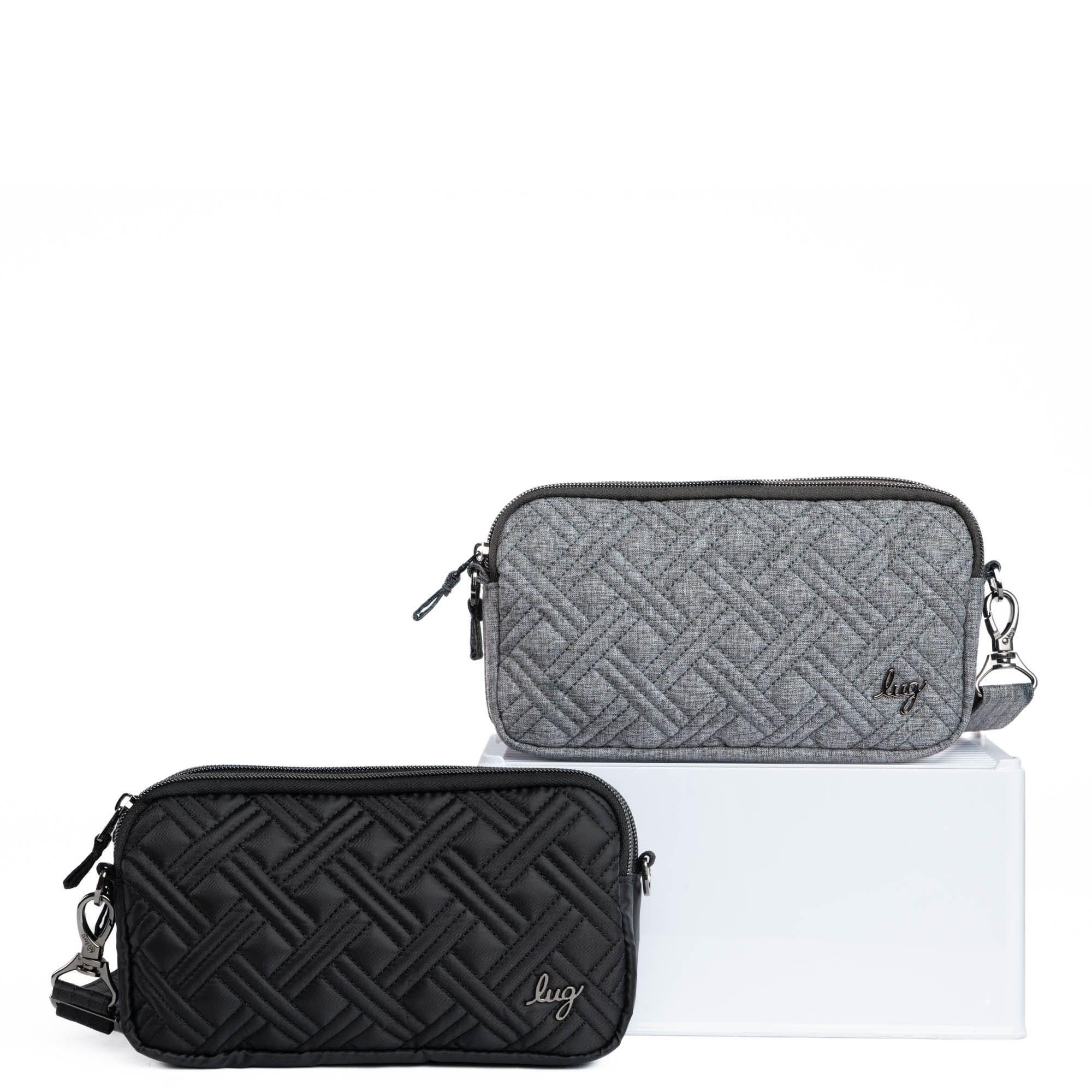 Coupe XL Convertible Crossbody Bag - 2pc Set - BLACK HEATHER GREY - CoupeXLSetof2_Black_HeatherGrey_01_fr4wvx