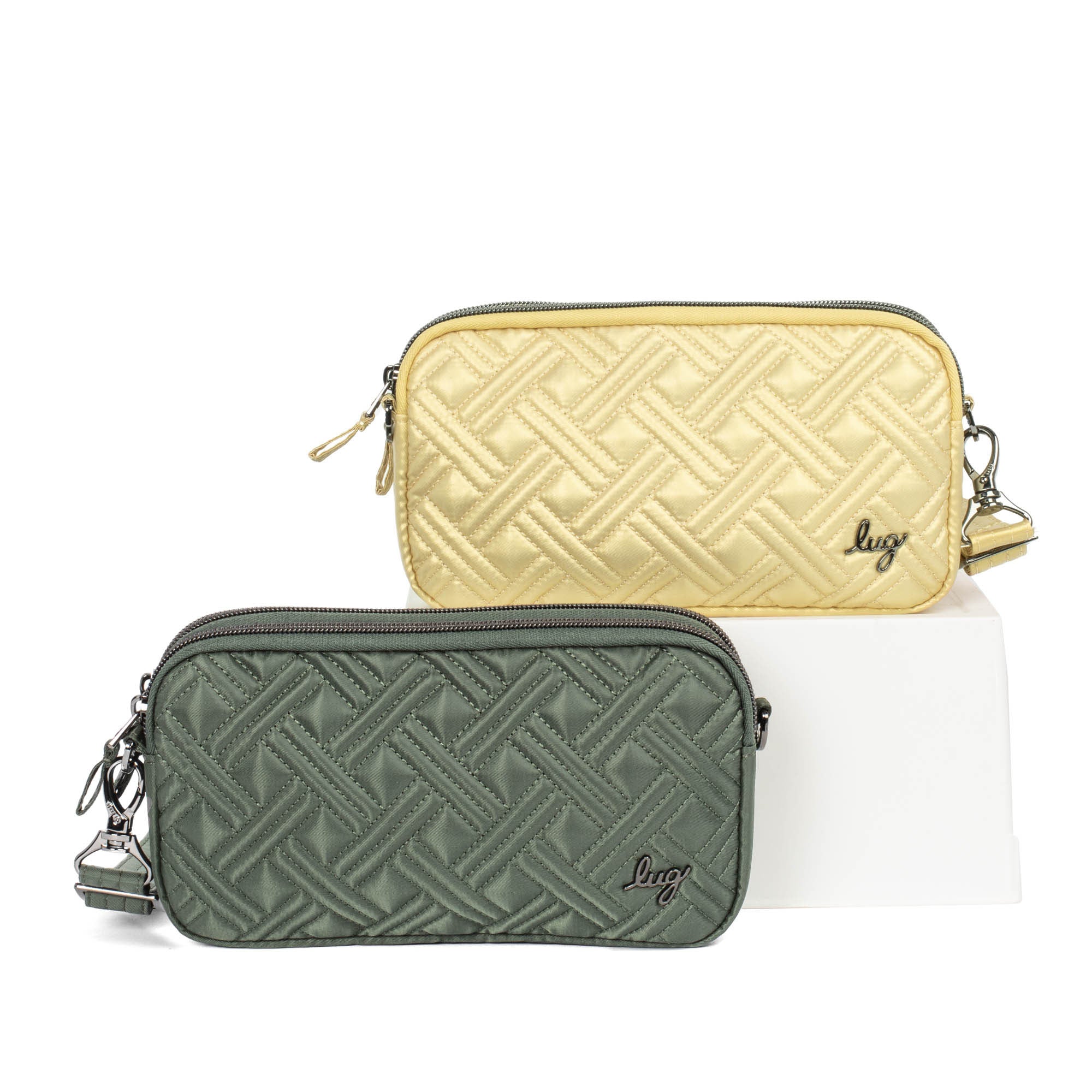 Coupe XL Convertible Crossbody Bag - 2pc Set - METALLIC GOLD OLIVE GREEN - CoupeXLSetof2_MetallicGold_OliveGreen_01_6vr24l
