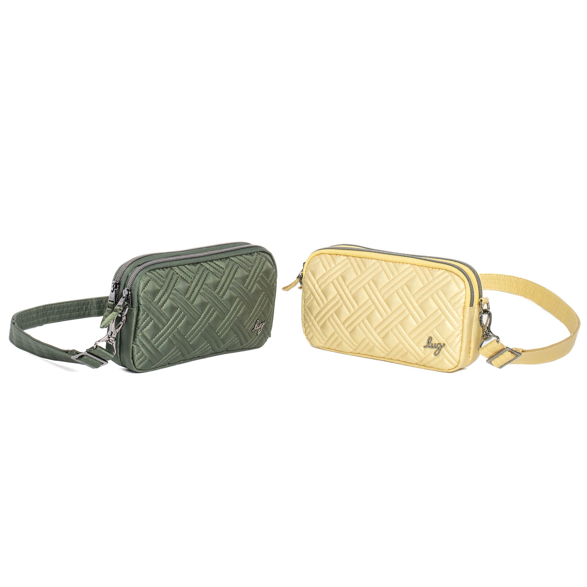 Coupe XL Convertible Crossbody Bag - 2pc Set - METALLIC GOLD OLIVE GREEN - CoupeXLSetof2_MetallicGold_OliveGreen_02_abrsap