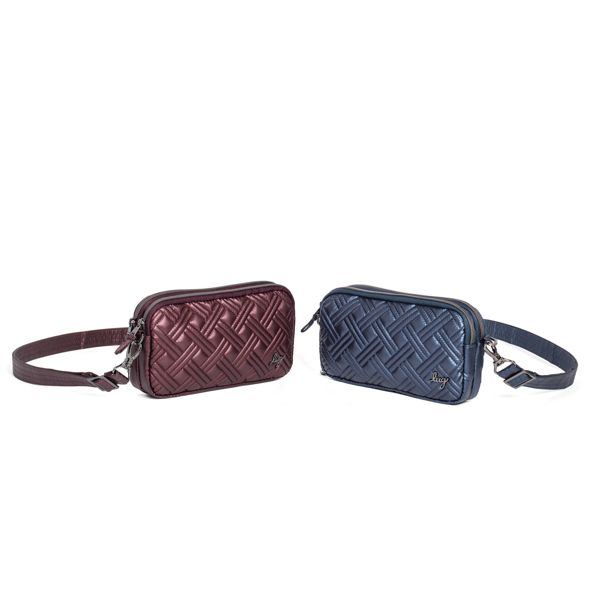 Coupe XL Convertible Crossbody Bag - 2pc Set - METALLIC INDIGO METALLIC WINE - CoupeXLSetof2_MetallicIndigo_MetallicWine_02