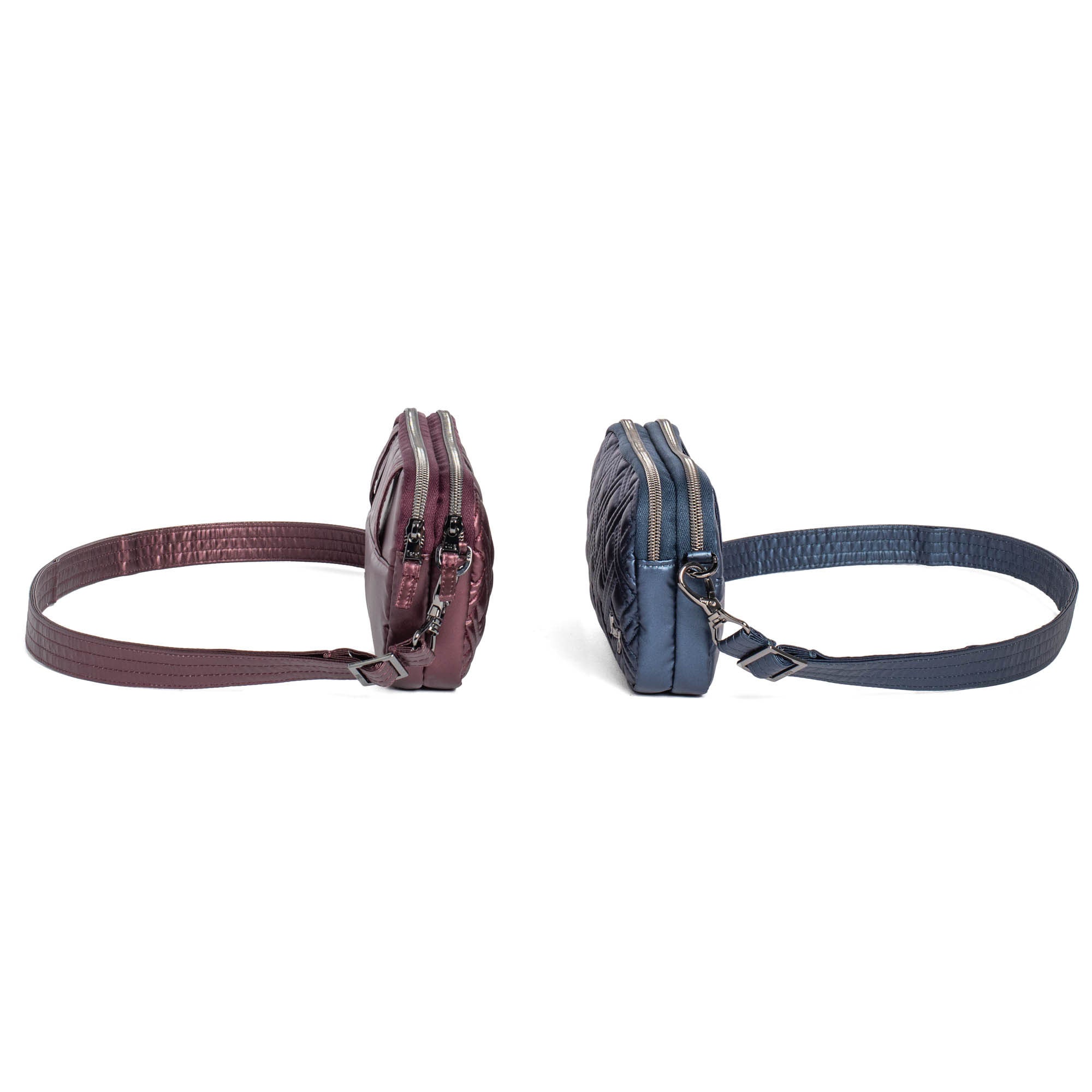 Coupe XL Convertible Crossbody Bag - 2pc Set - METALLIC INDIGO METALLIC WINE - CoupeXLSetof2_MetallicIndigo_MetallicWine_03