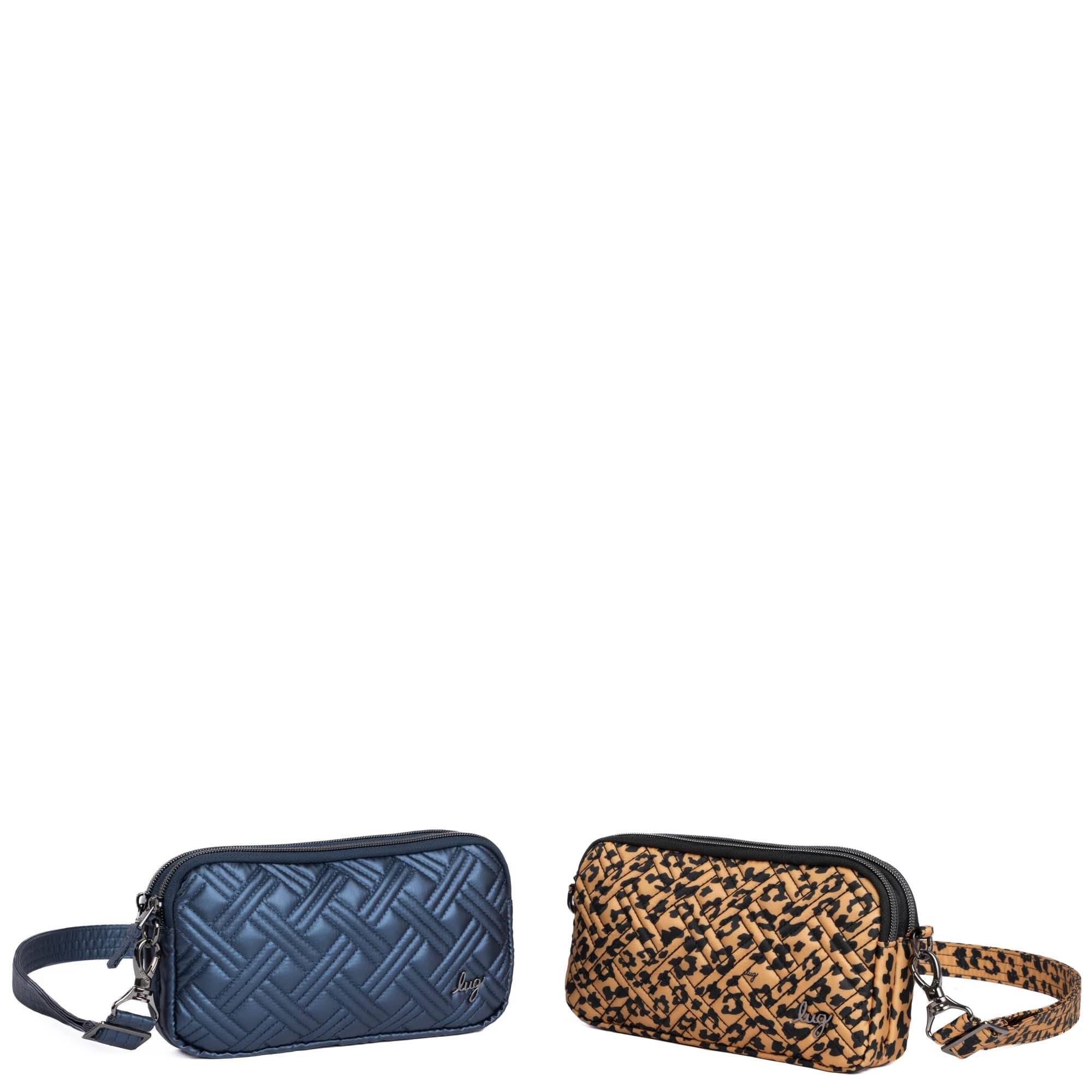 Coupe XL Convertible Crossbody Bag - 2pc Set - SPOTTED LEOPARD METALLIC INDIGO - CoupeXLSetof2_MetallicIndigo_SpottedLeopard_02_ma3r6r