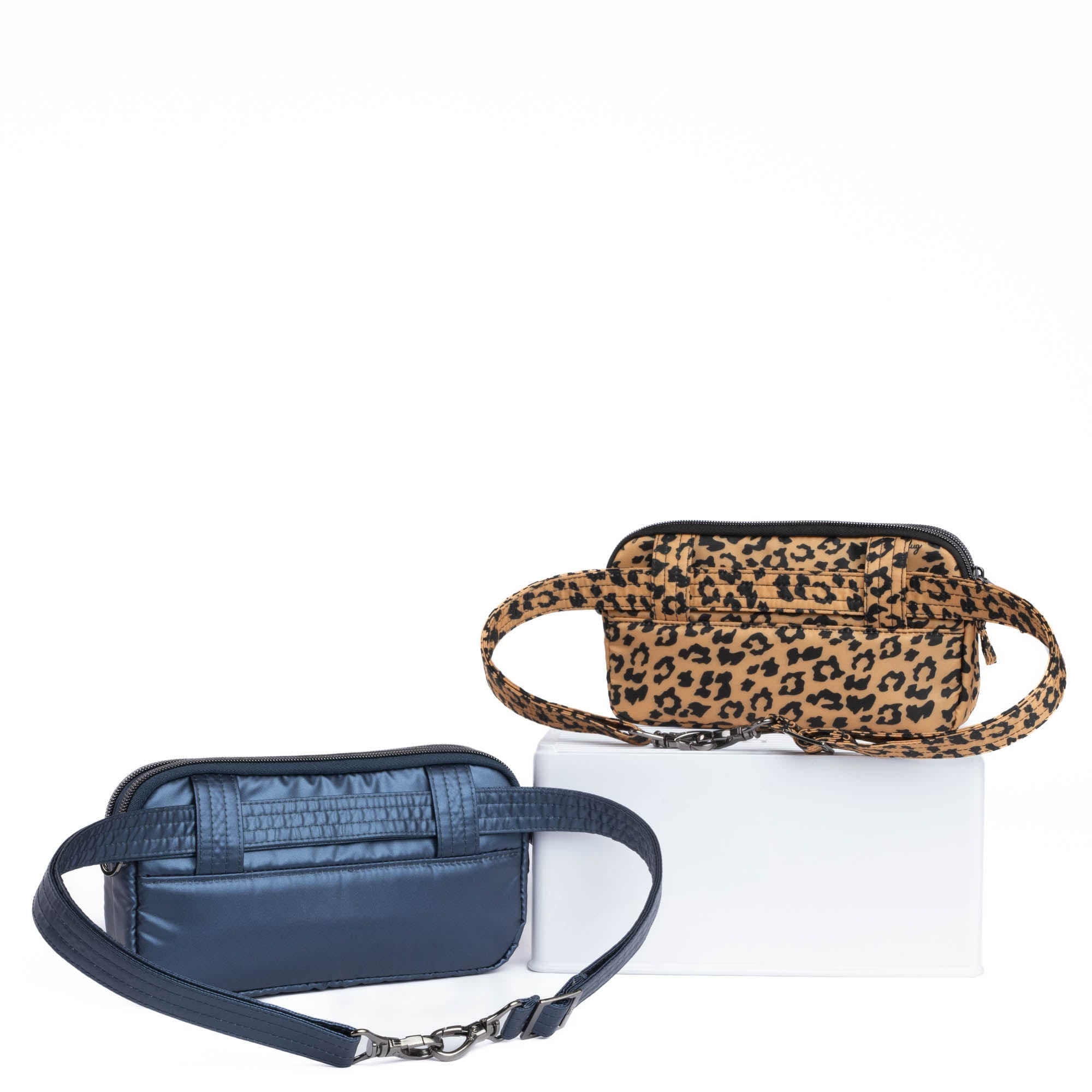 Coupe XL Convertible Crossbody Bag - 2pc Set - SPOTTED LEOPARD METALLIC INDIGO - CoupeXLSetof2_MetallicIndigo_SpottedLeopard_04_qgww9r