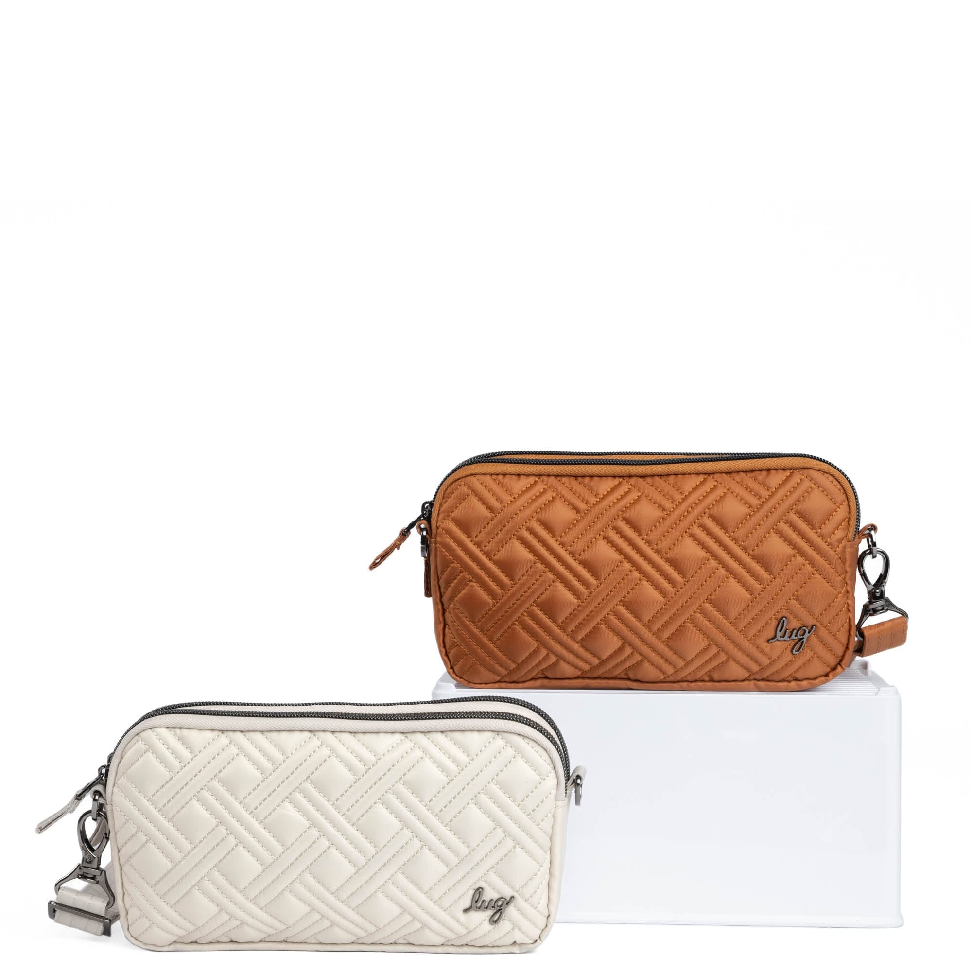 Coupe XL Convertible Crossbody Bag - 2pc Set - CAPPUCCINO PEBBLE - CoupeXLSetof2_Pebble_Cappuccino_01