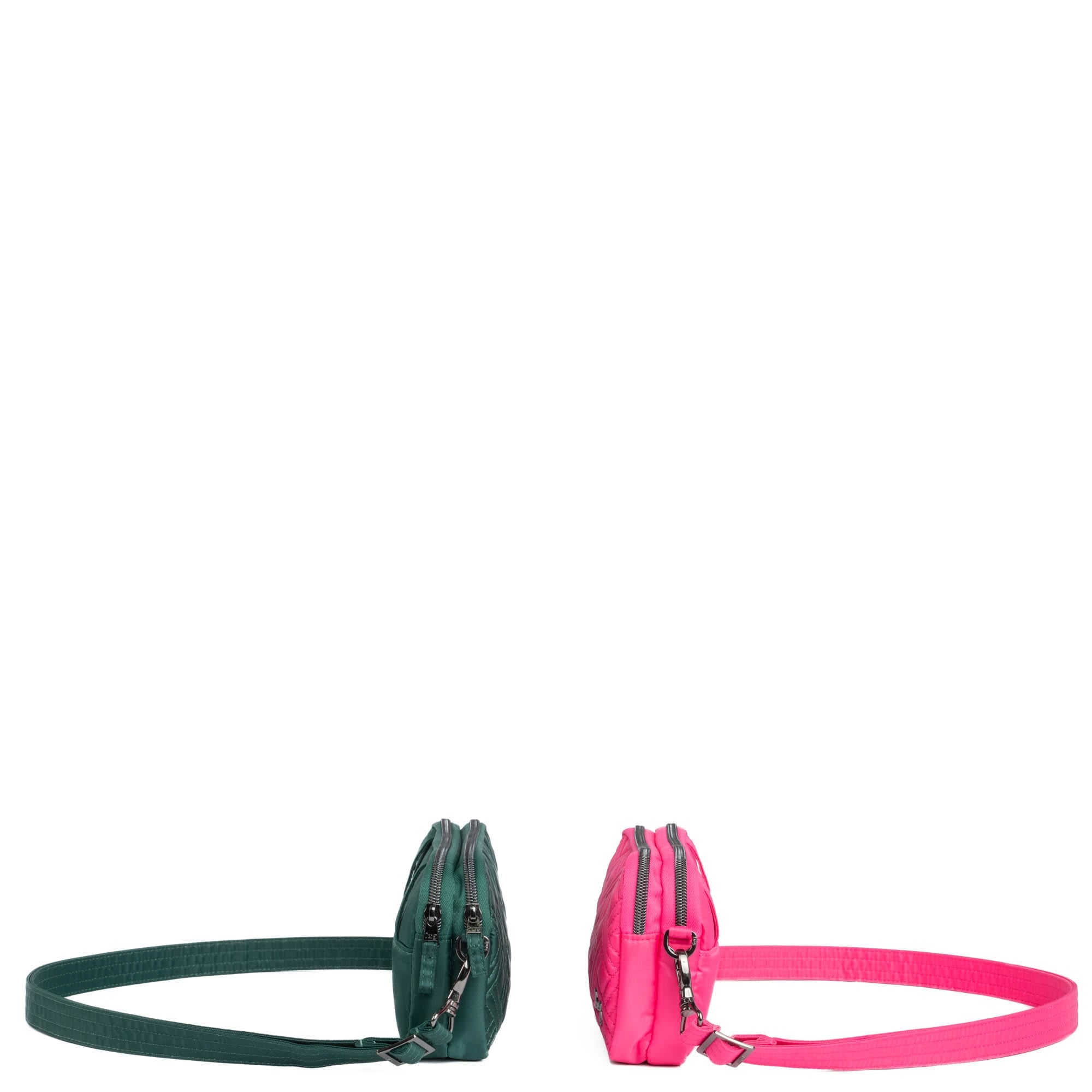Coupe XL Convertible Crossbody Bag - 2pc Set - WICKEDLY GREEN POWERFUL PINK - CoupeXLSetof2_WickedlyGreen_PowerfulPink_03_g282wd