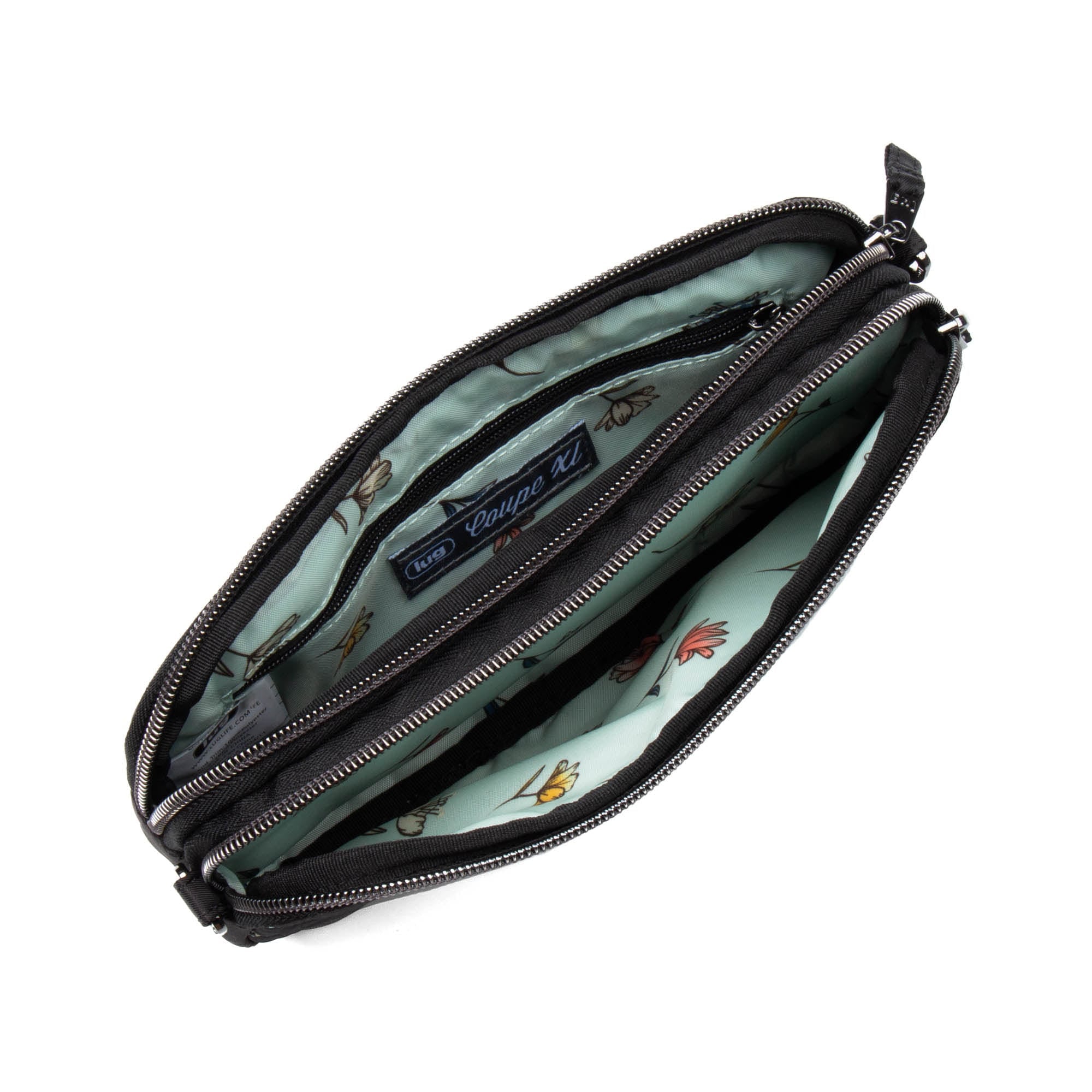 Coupe XL Convertible Crossbody Bag - BLACK ICEPOP STITCH - CoupeXL_BlackwithIcepop_05