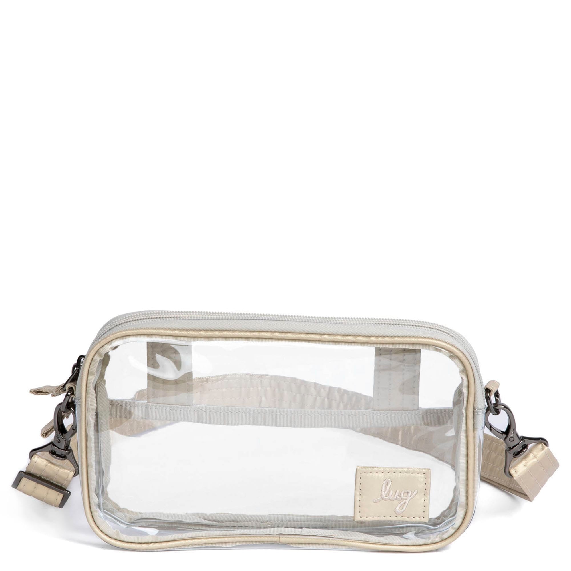Coupe XL Clearview Crossbody Bag - METALLIC CHAMPAGNE - CoupeXL_Clearview_MetallicChampagne_01
