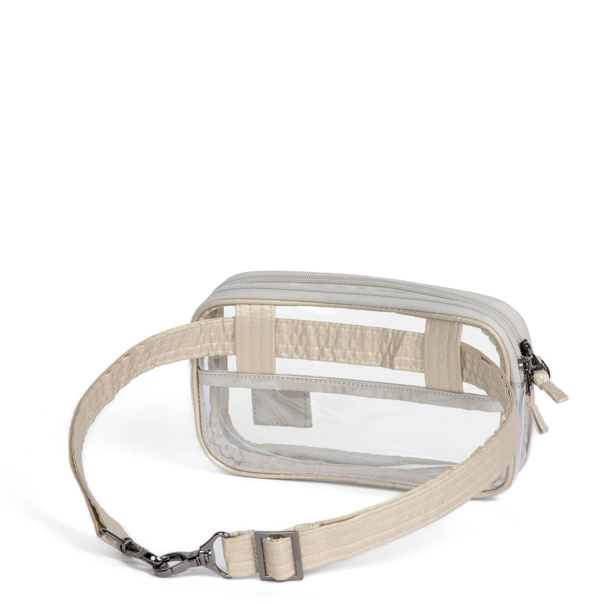 Coupe XL Clearview Crossbody Bag - METALLIC CHAMPAGNE - CoupeXL_Clearview_MetallicChampagne_04