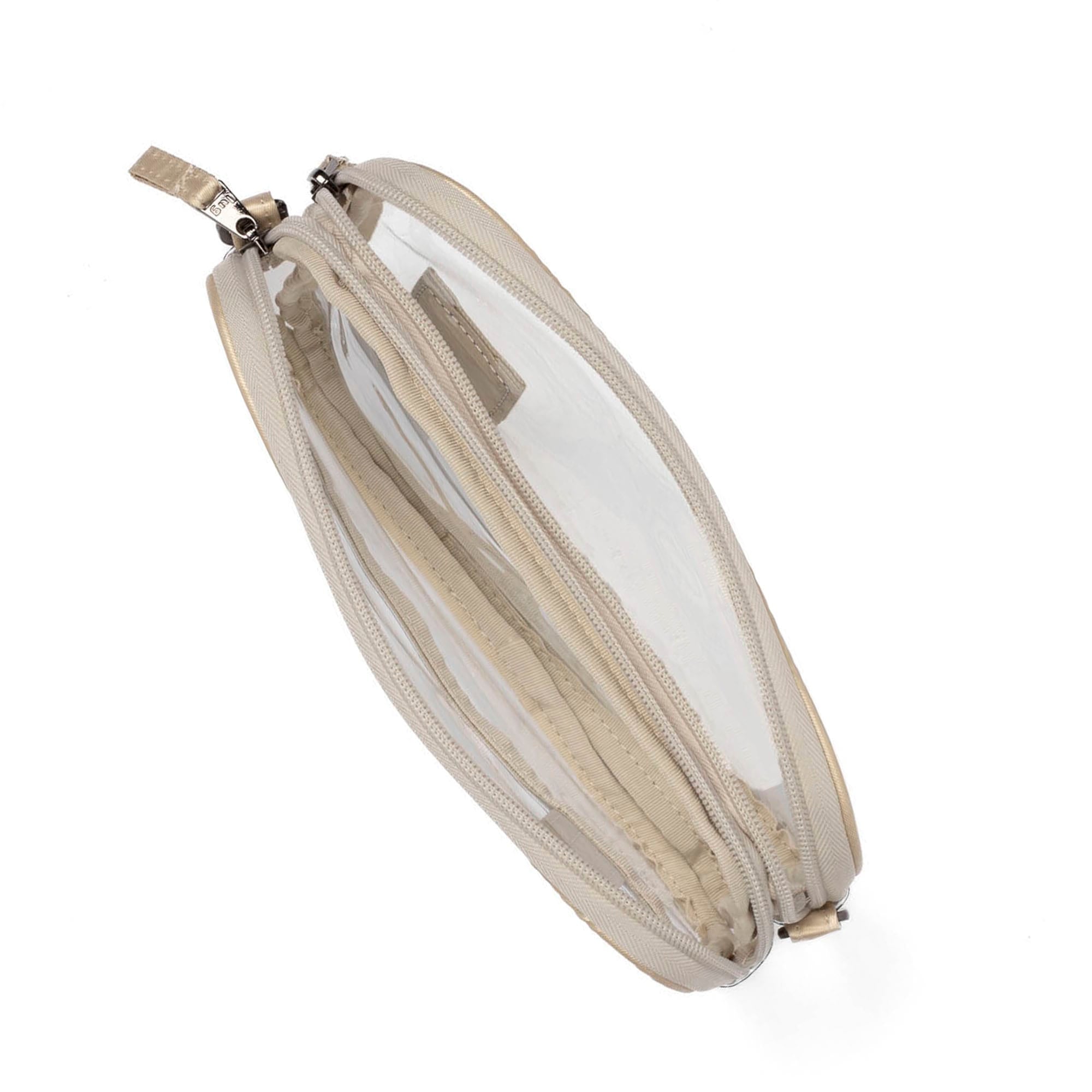 Coupe XL Clearview Crossbody Bag - METALLIC CHAMPAGNE - CoupeXL_Clearview_MetallicChampagne_05