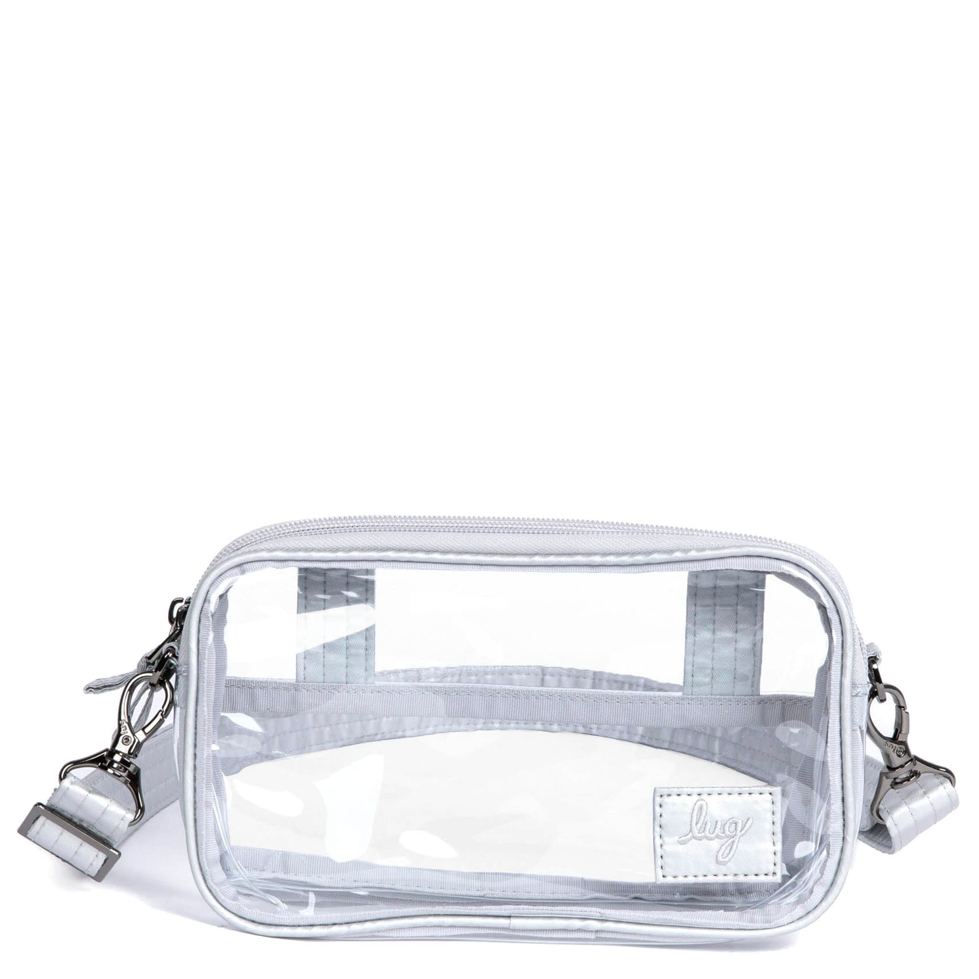 Coupe XL Clearview Crossbody Bag - METALLIC SILVER - CoupeXL_Clearview_MetallicSilver_01