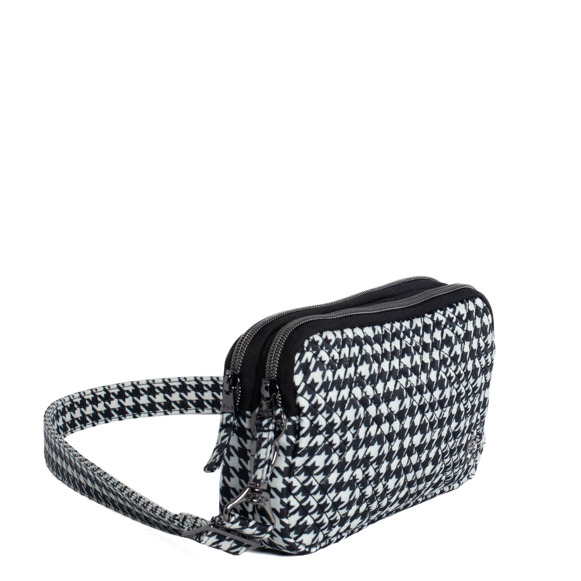 Coupe XL Convertible Crossbody Bag - MICRO HOUNDSTOOTH - CoupeXL_HoundstoothBlack_02
