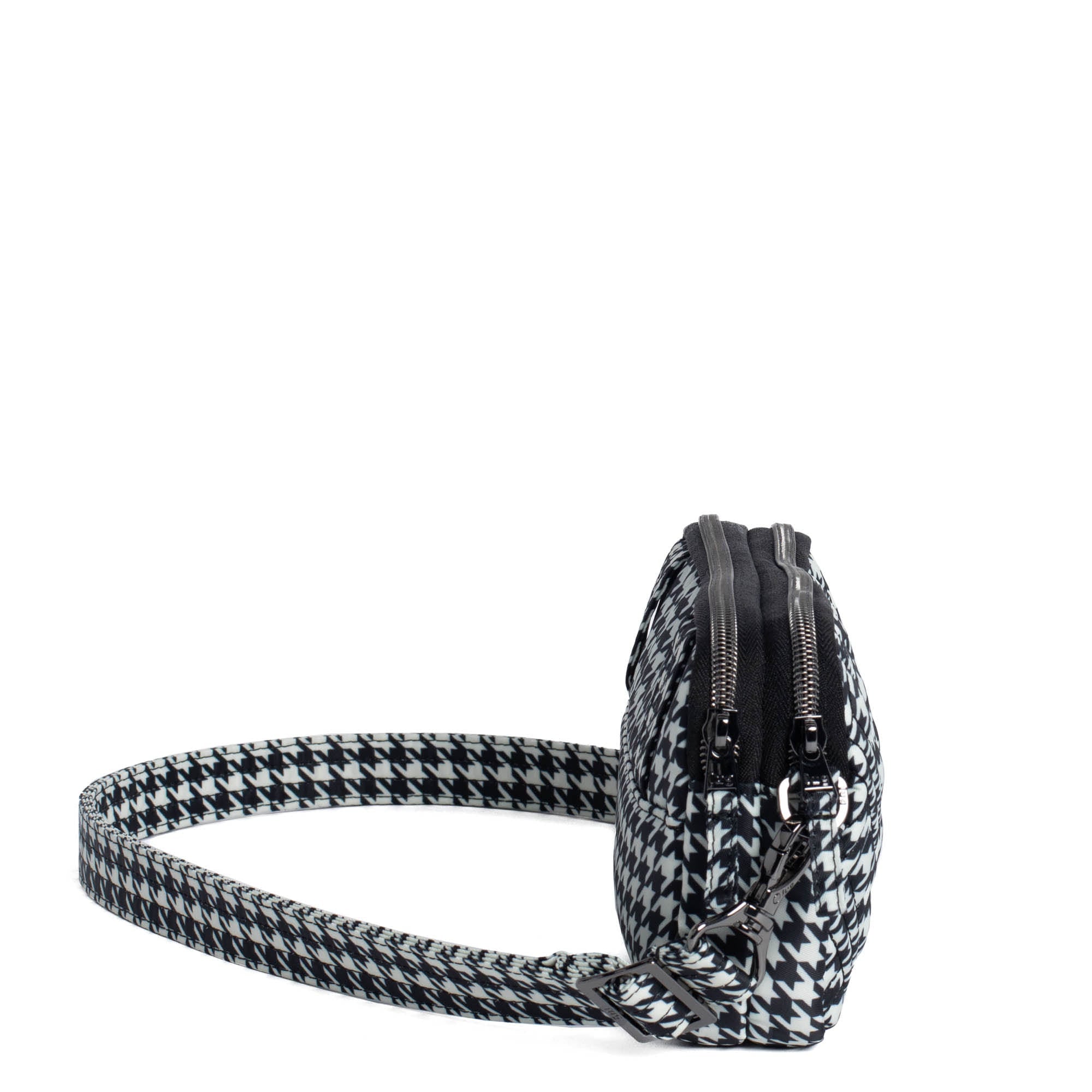 Coupe XL Convertible Crossbody Bag - MICRO HOUNDSTOOTH - CoupeXL_HoundstoothBlack_03