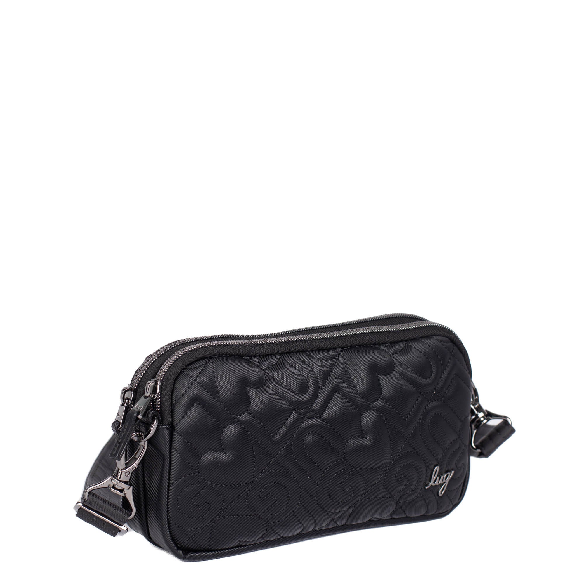 Coupe XL Love Satin Luxe Convertible Crossbody Bag - BLACK - CoupeXL_LE_SatinLuxe_Black_02