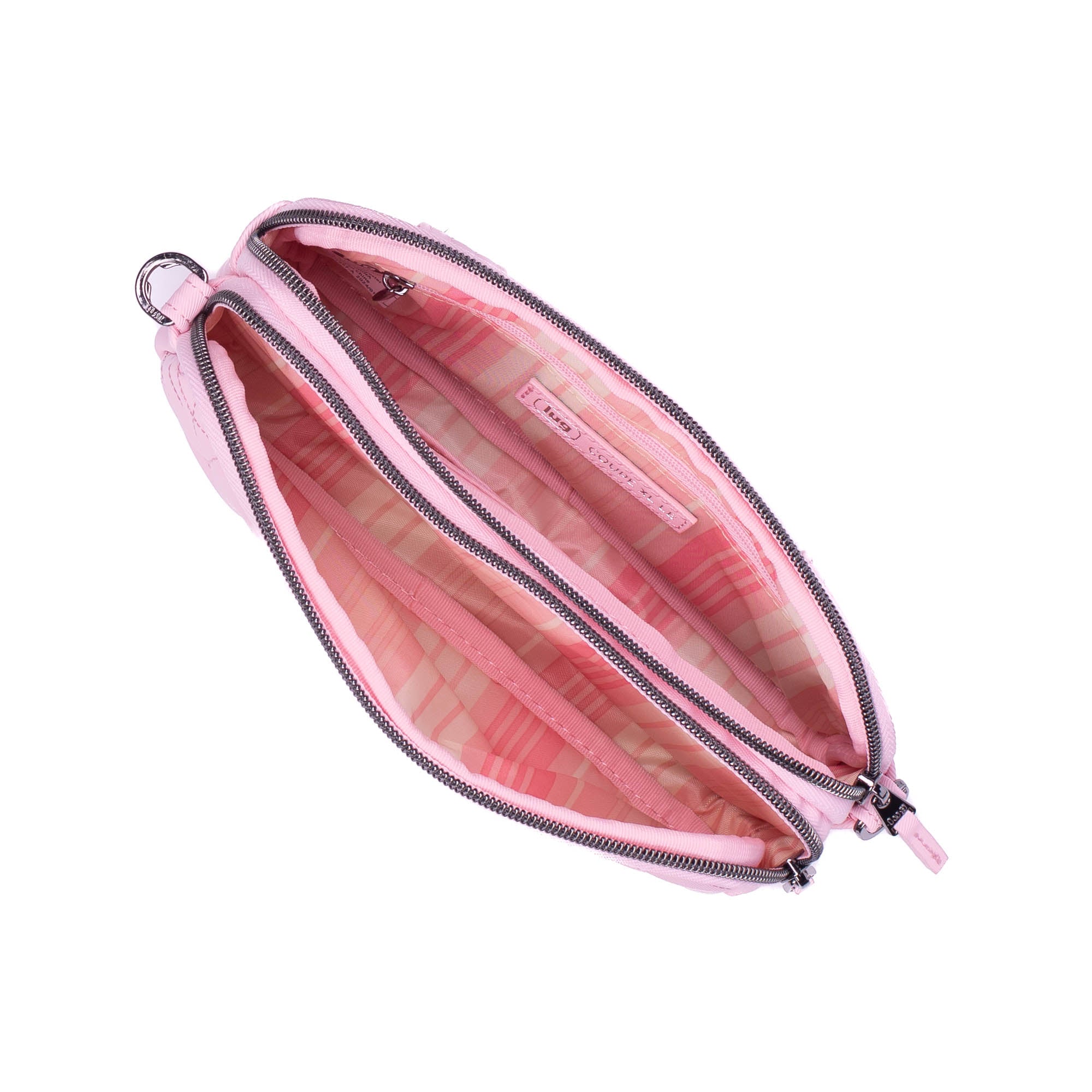 Coupe XL Love Satin Luxe Convertible Crossbody Bag - BUBBLE PINK - CoupeXL_LE_SatinLuxe_BubblePink_05