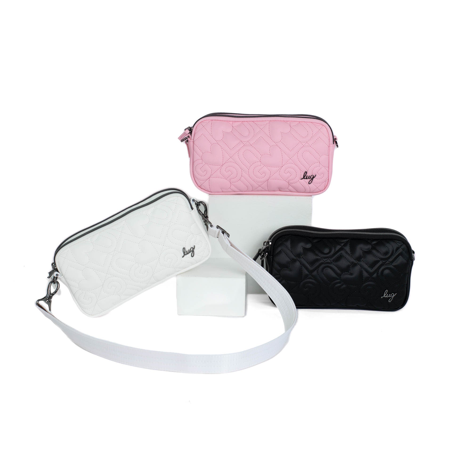 Coupe XL Love Satin Luxe Convertible Crossbody Bag - - CoupeXL_LE_SatinLuxe_Group_01