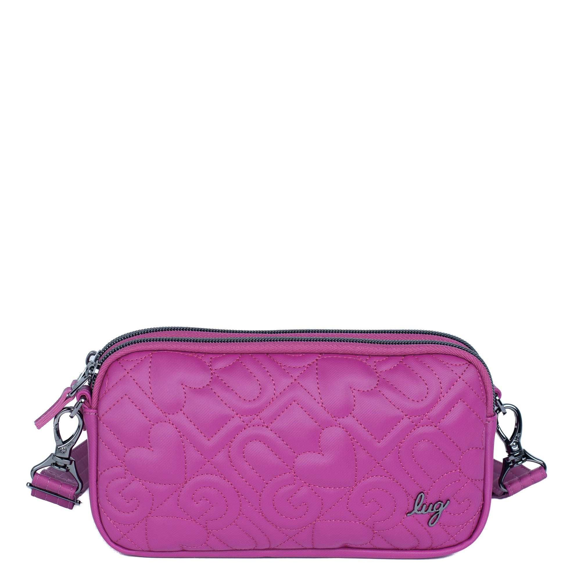 Coupe XL Love Satin Luxe Convertible Crossbody Bag - - CoupeXL_LE_SatinLuxe_OrchidPink_01