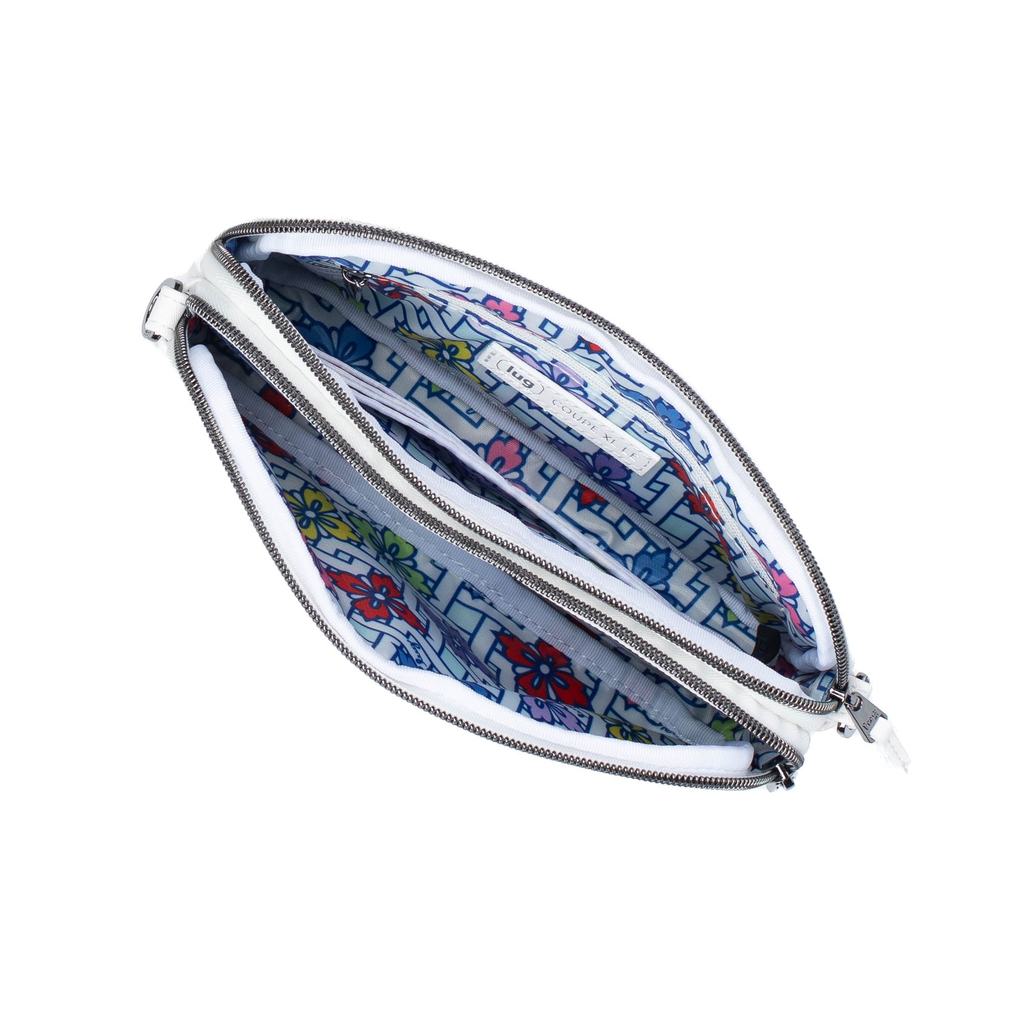 Coupe XL Love Satin Luxe Convertible Crossbody Bag - WHITE - CoupeXL_LE_SatinLuxe_White_05