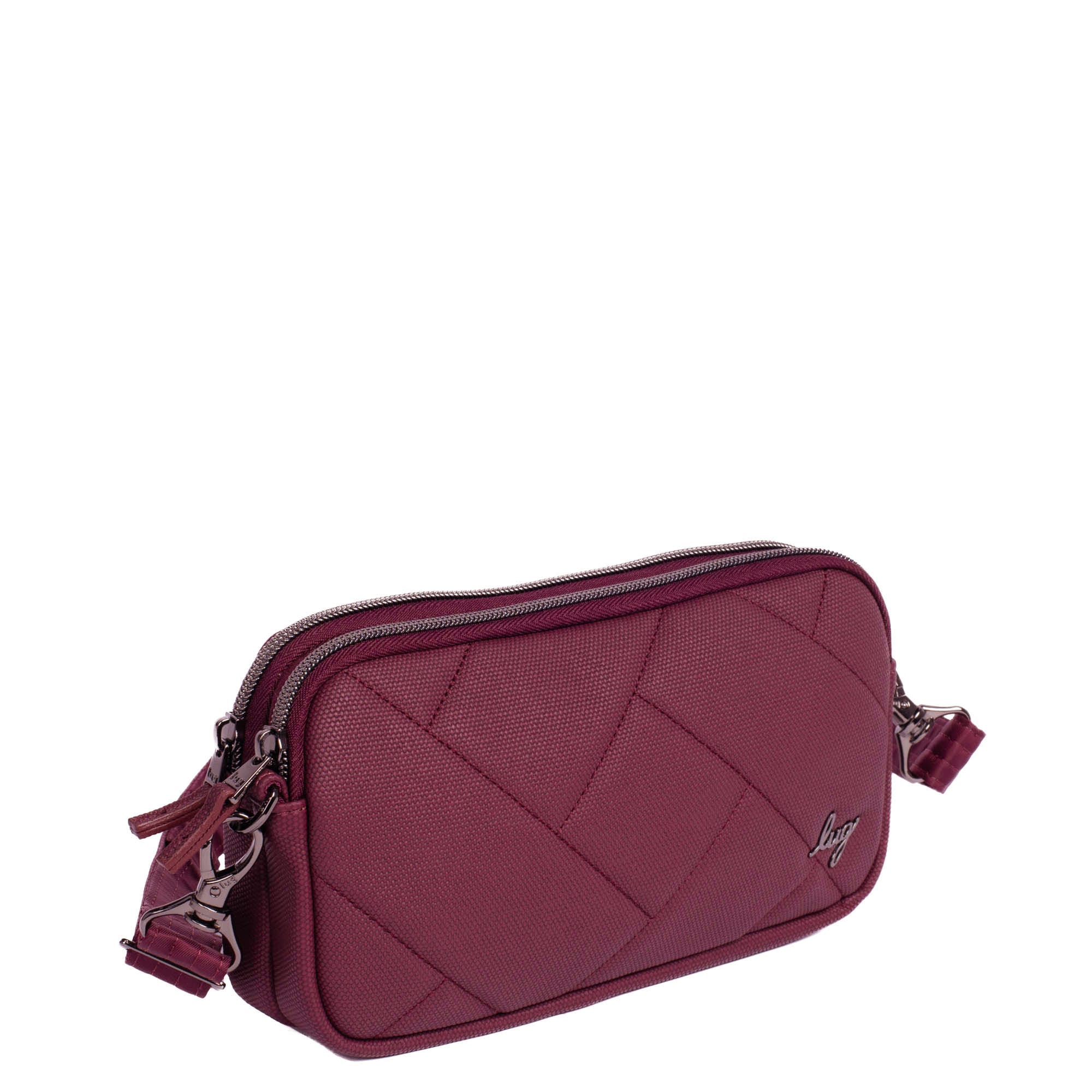 Coupe XL Matte Luxe VL Convertible Crossbody Bag - WINE - CoupeXL_ML_Wine_02