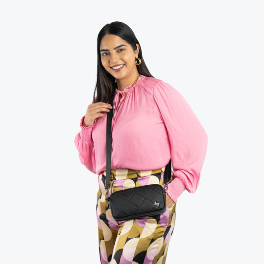 Coupe XL Matte Luxe VL Convertible Crossbody Bag - - CoupeXL_MatteLuxe_BagProportions_01