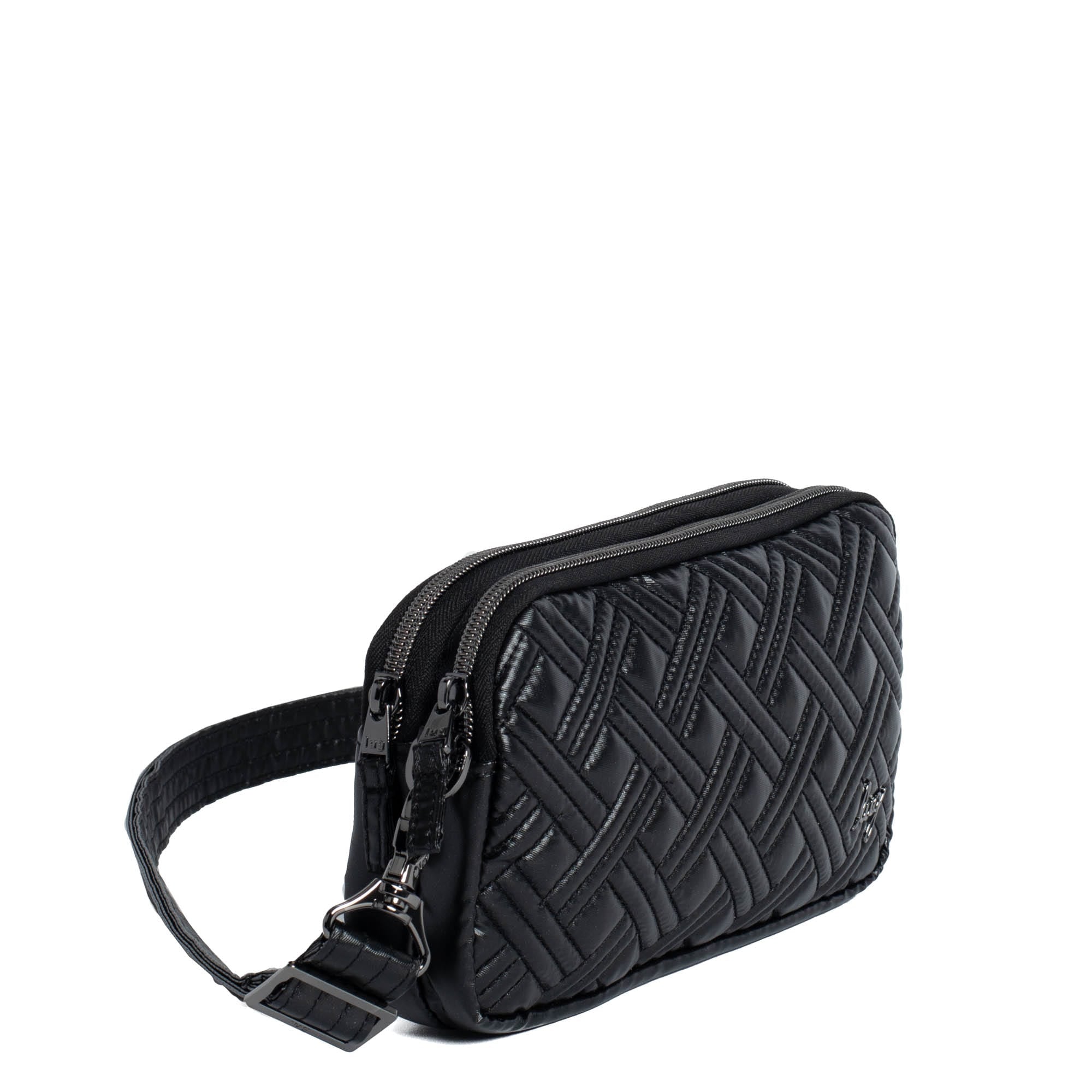 Coupe XL Convertible Crossbody Bag - METALLIC BLACK - CoupeXL_MetallicBlack_02