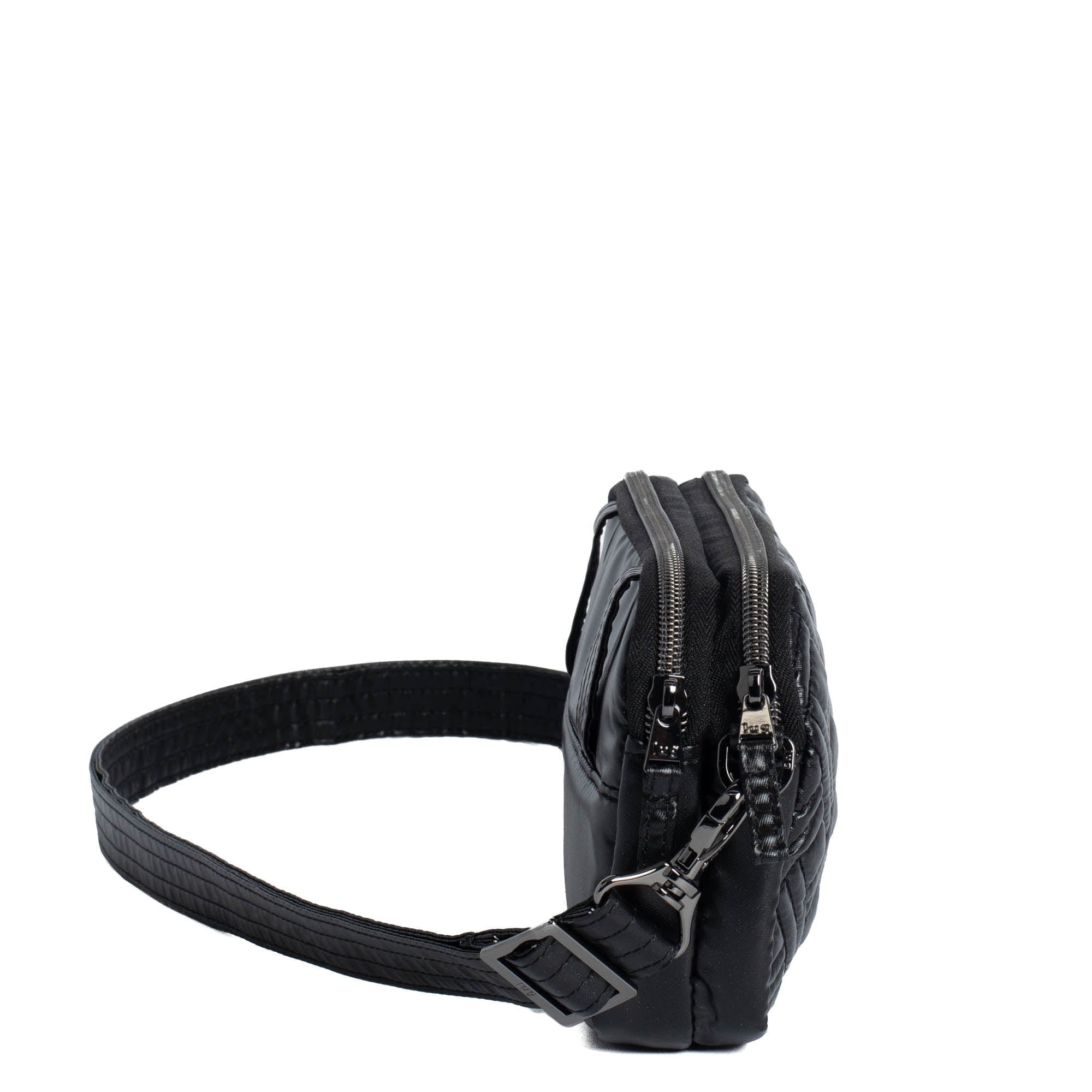 Coupe XL Convertible Crossbody Bag - METALLIC BLACK - CoupeXL_MetallicBlack_03