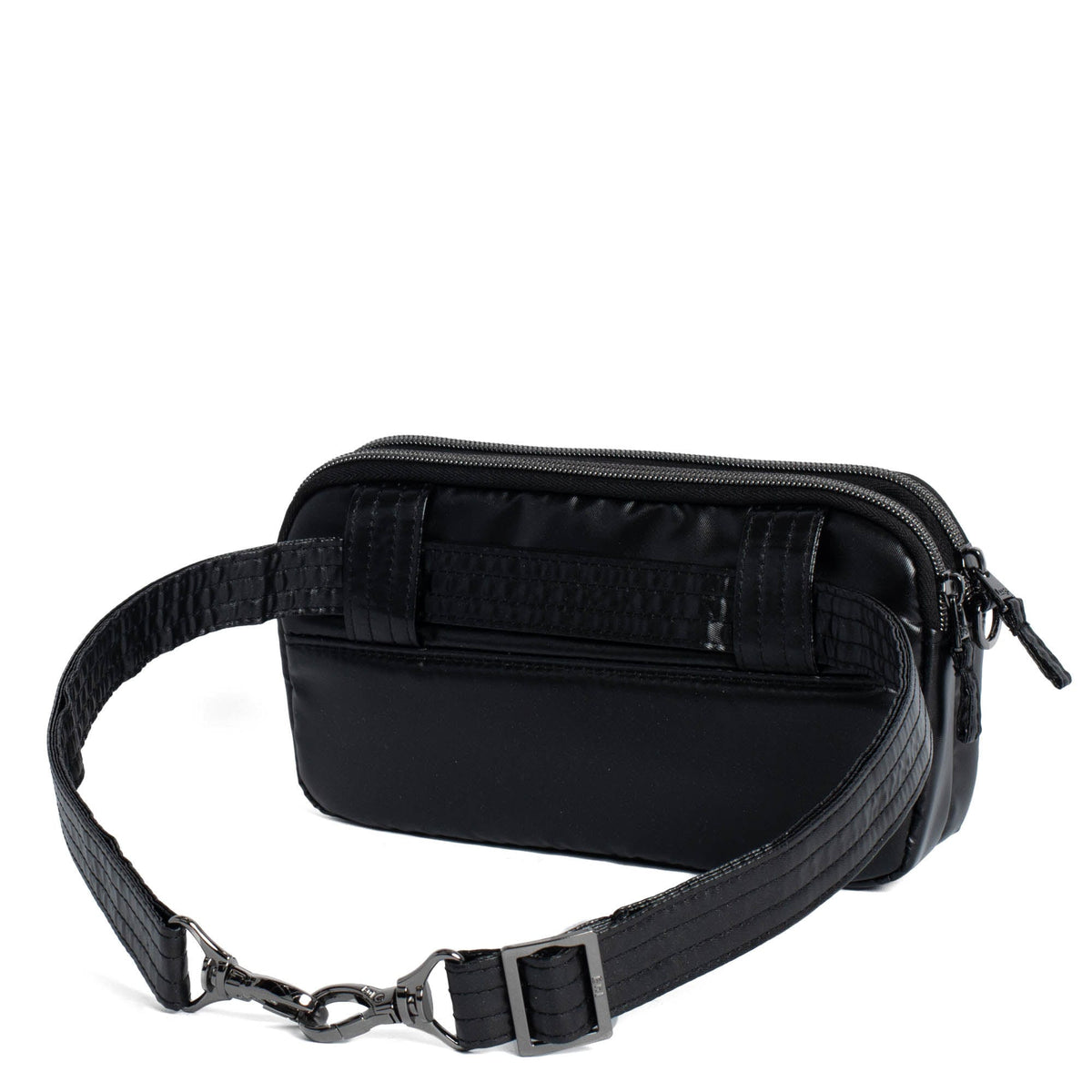 Coupe XL Convertible Crossbody Bag - METALLIC BLACK - CoupeXL_MetallicBlack_04