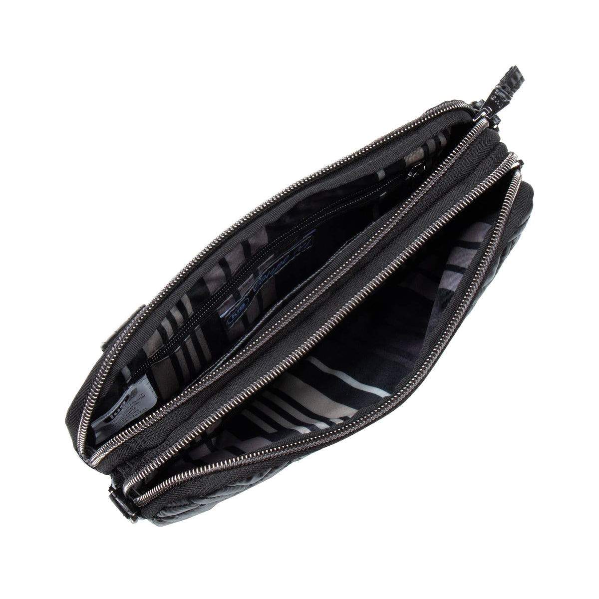 Coupe XL Convertible Crossbody Bag - METALLIC BLACK - CoupeXL_MetallicBlack_05