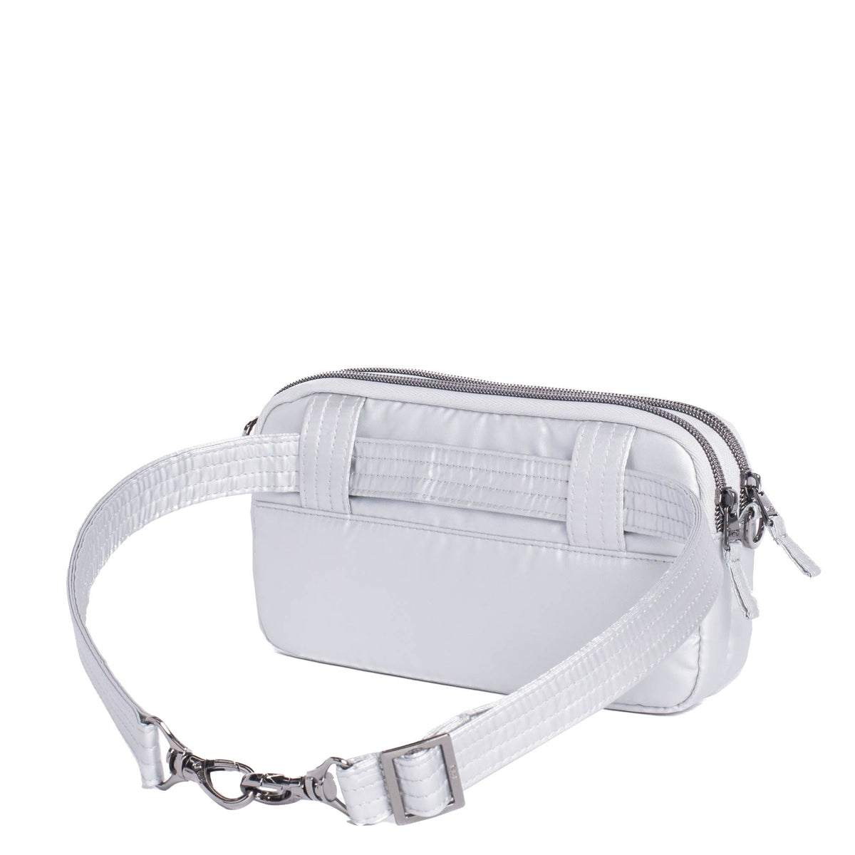 Coupe XL Convertible Crossbody Bag - METALLIC PEARL - CoupeXL_MetallicSilver_04