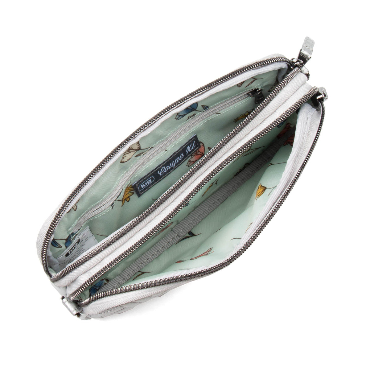 Coupe XL Convertible Crossbody Bag - METALLIC PEARL - CoupeXL_MetallicSilver_05