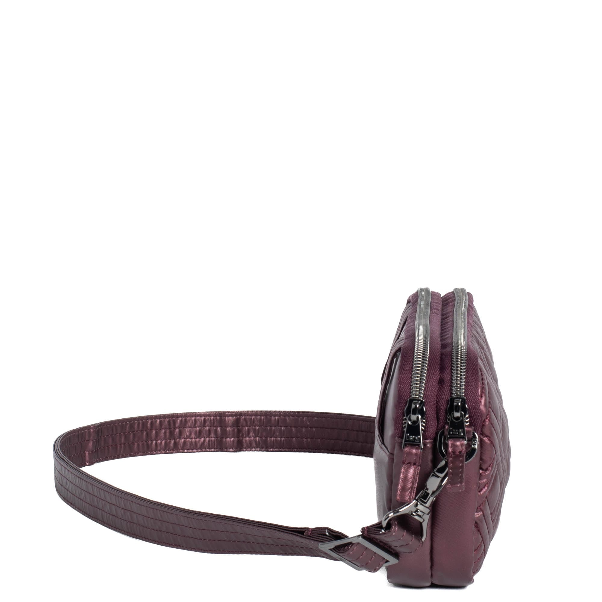 Coupe XL Convertible Crossbody Bag - METALLIC WINE - CoupeXL_MetallicWine_03