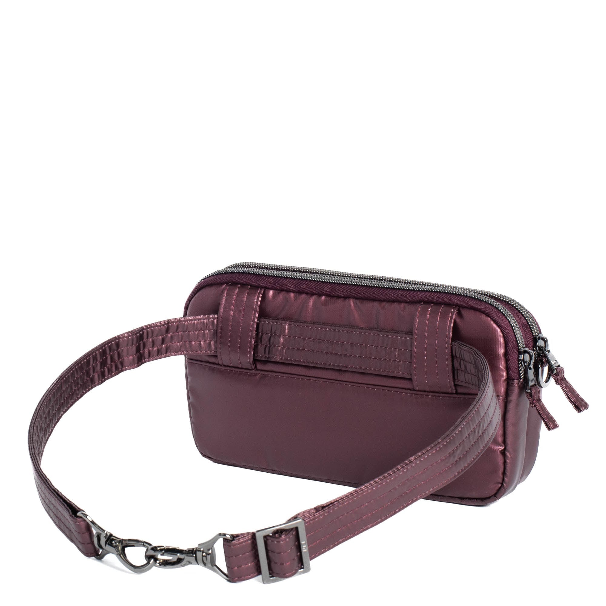 Coupe XL Convertible Crossbody Bag - METALLIC WINE - CoupeXL_MetallicWine_04