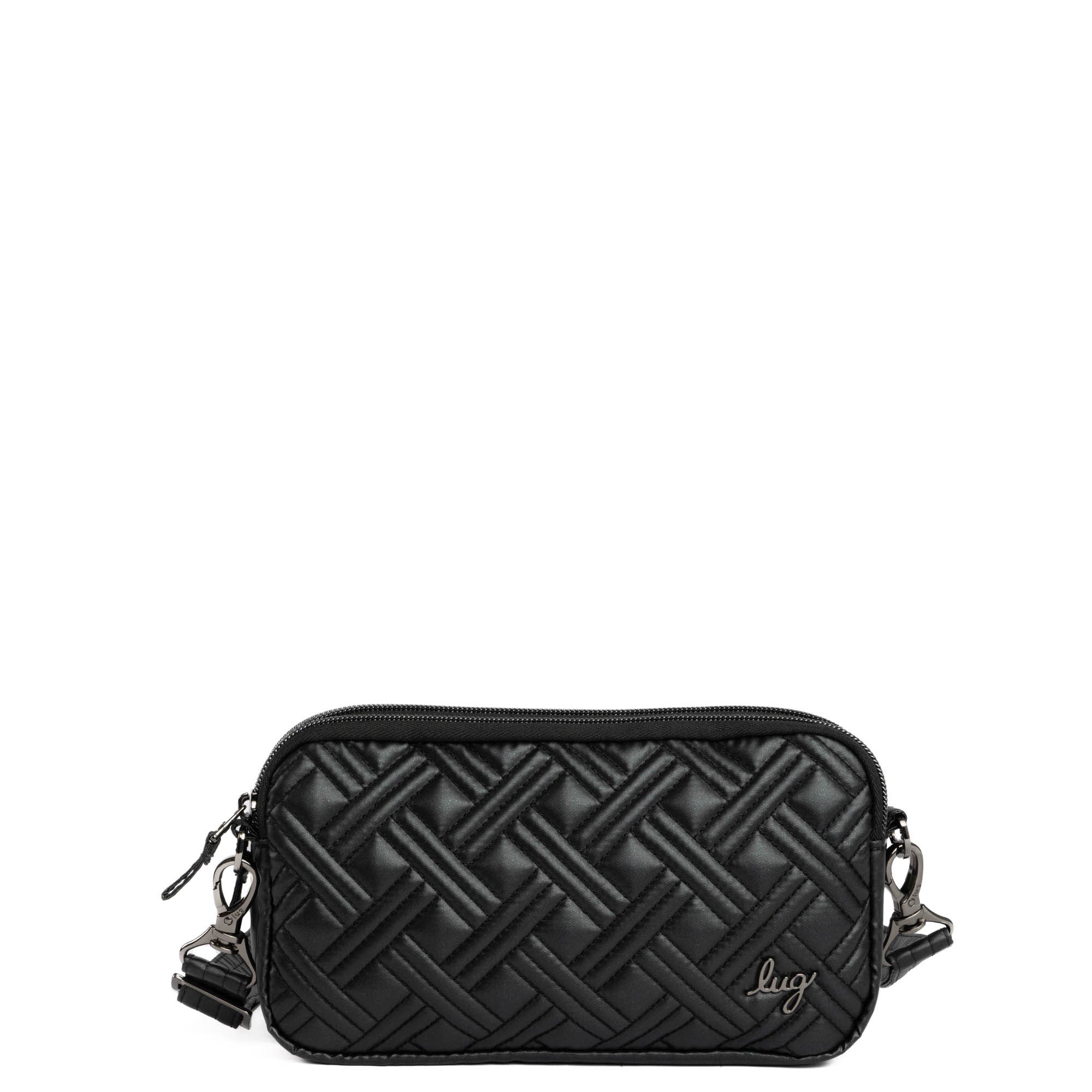 Coupe XL Convertible Crossbody Bag - METALLIC BLACK 2 - CoupeXL_metallicBlack_01