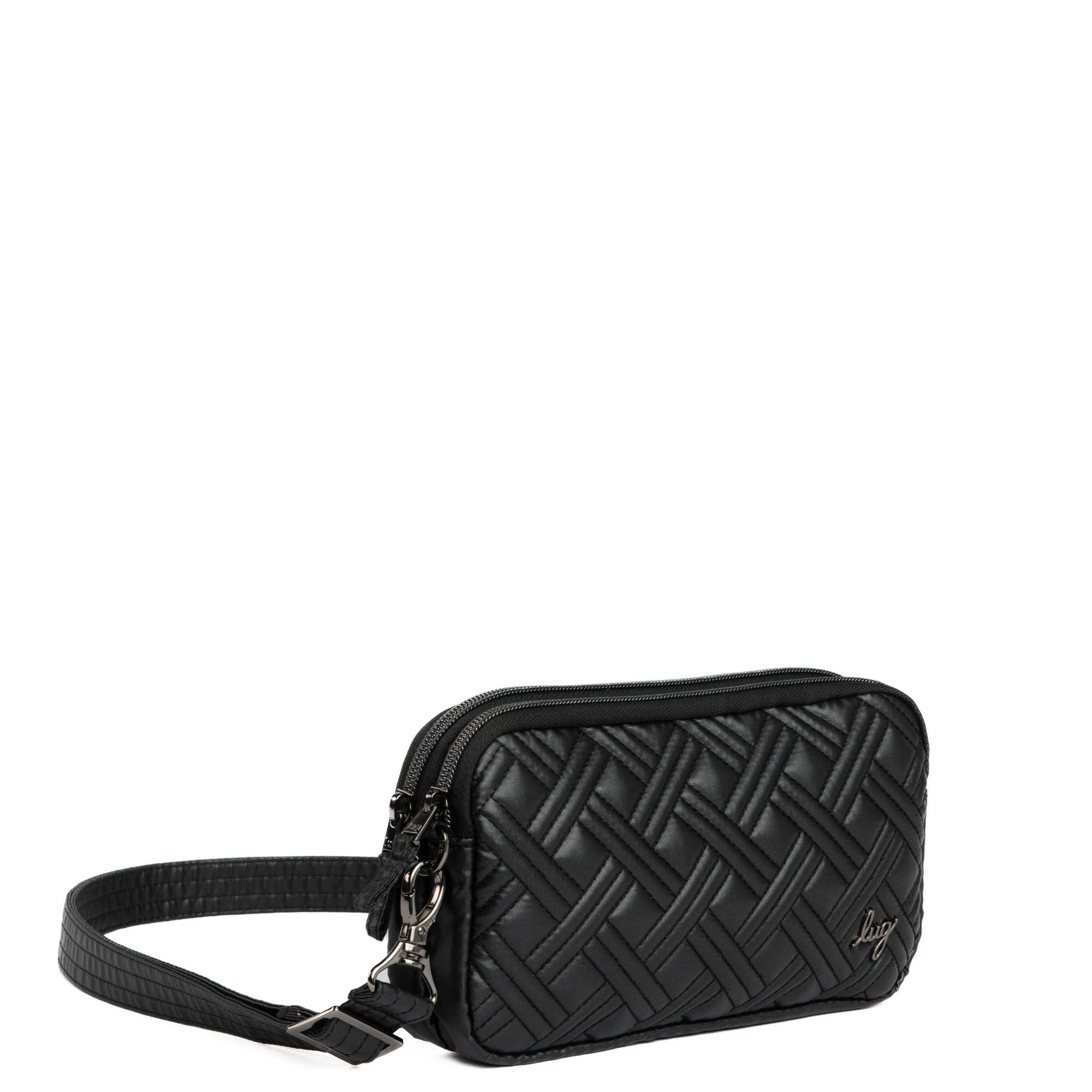 Coupe XL Convertible Crossbody Bag - METALLIC BLACK 2 - CoupeXL_metallicBlack_02_52e3992f-f3df-40d7-bd92-d6511e832b10