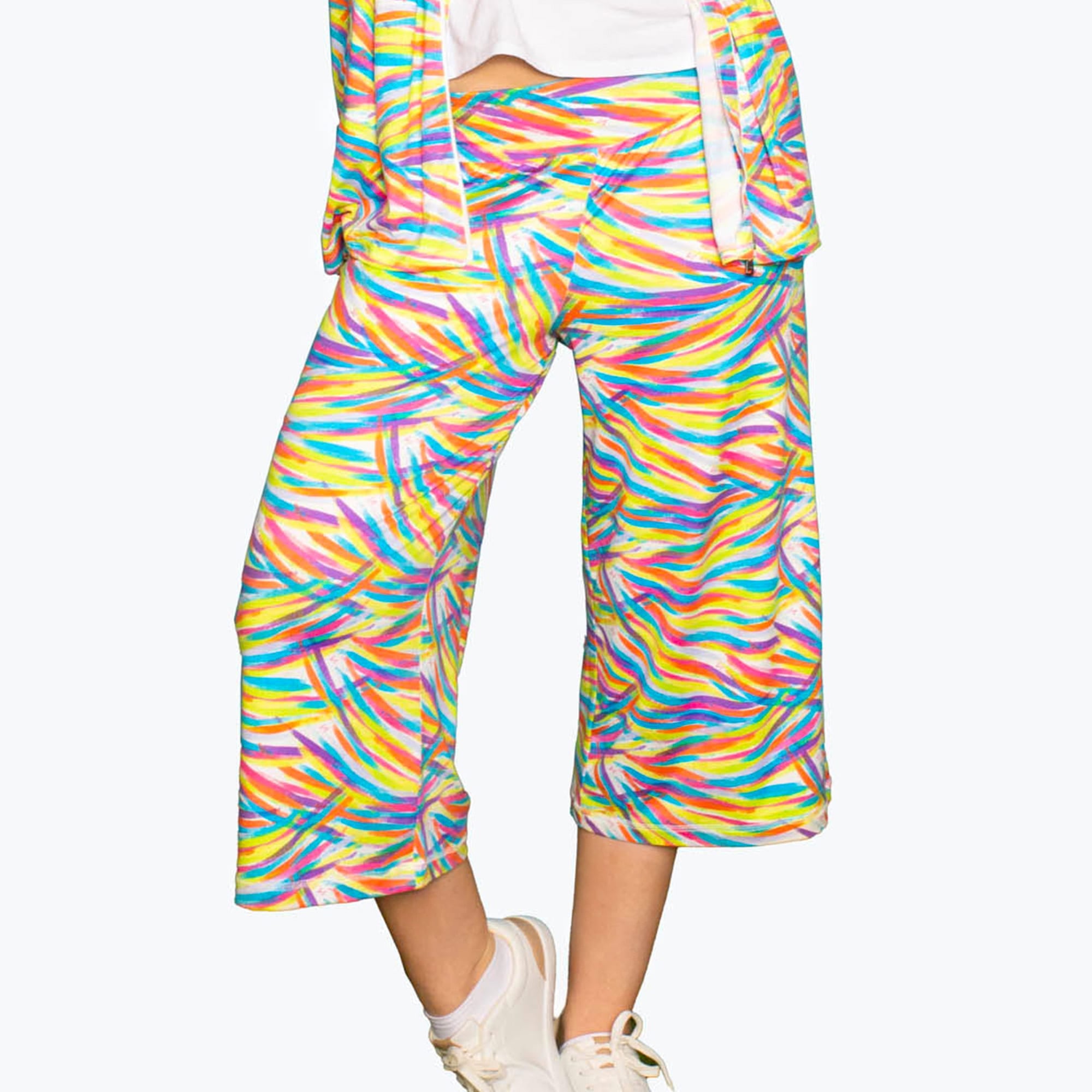 Coupe Wide Leg Pants - BRUSHSTROKES BRIGHT - Coupe_Bottom_BrushstrokesBright_S_01_ecb88a7d-9265-4a38-9759-df05602f914b