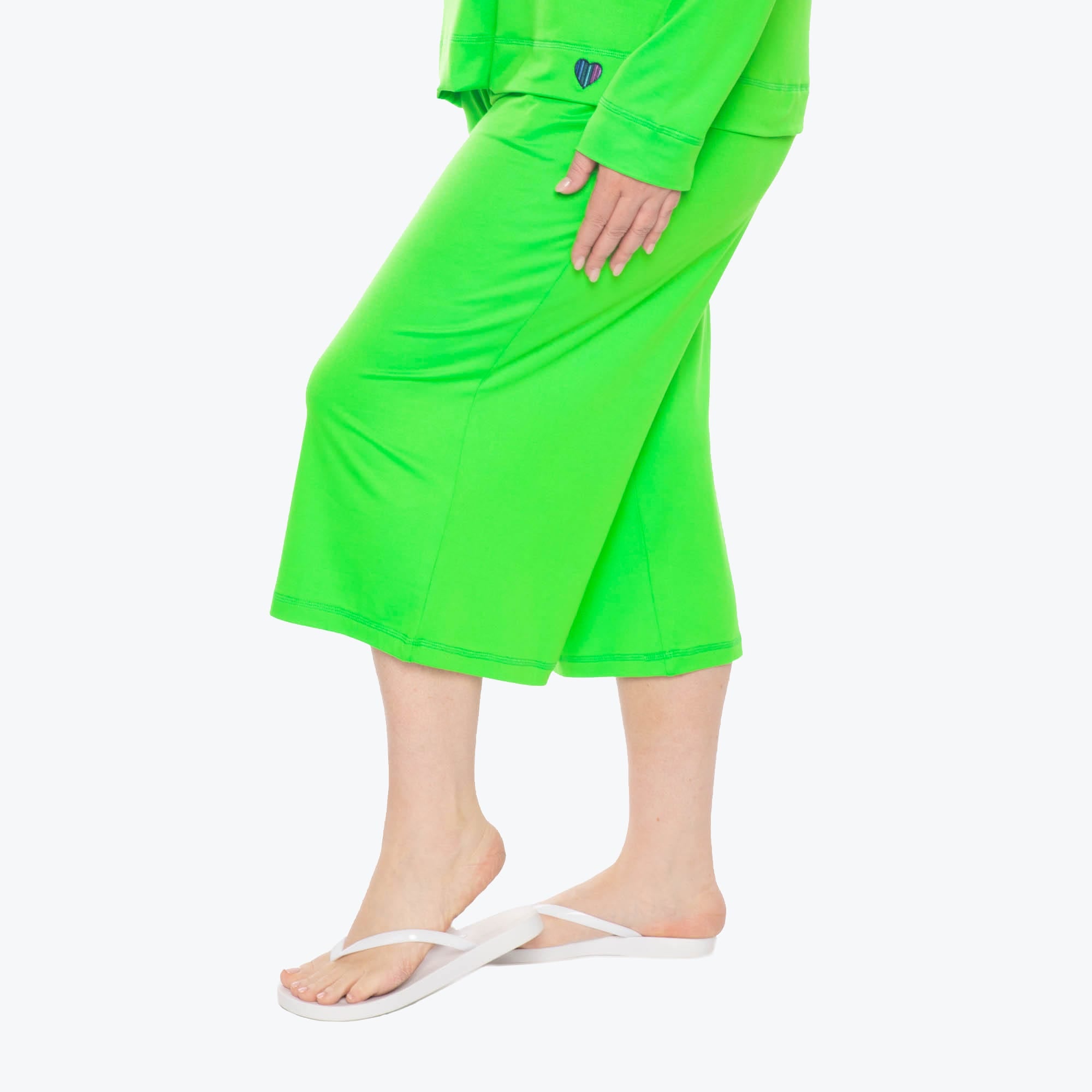 Coupe Wide Leg Pants - LIME - Coupe_Bottom_Lime_XL_03
