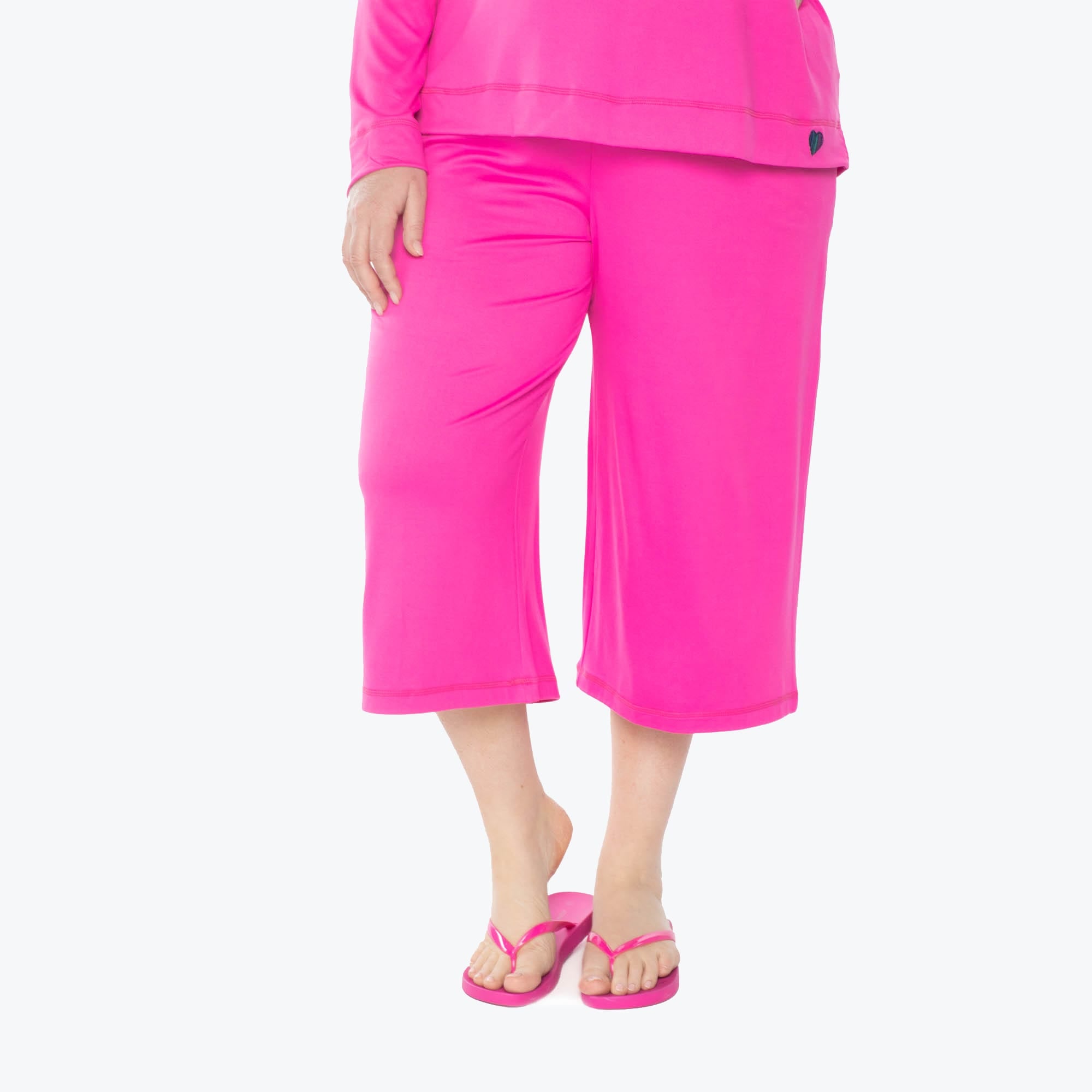 Coupe Wide Leg Pants - MAGENTA - Coupe_Bottom_Magenta_01