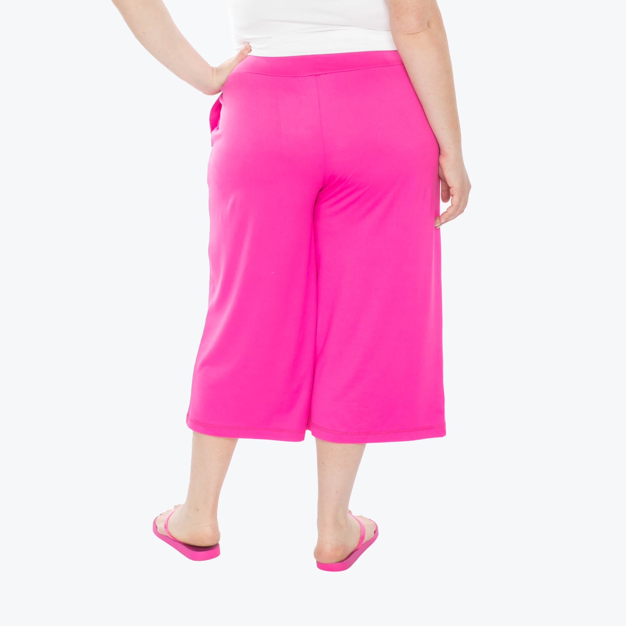 Coupe Wide Leg Pants - MAGENTA - Coupe_Bottom_Magenta_02