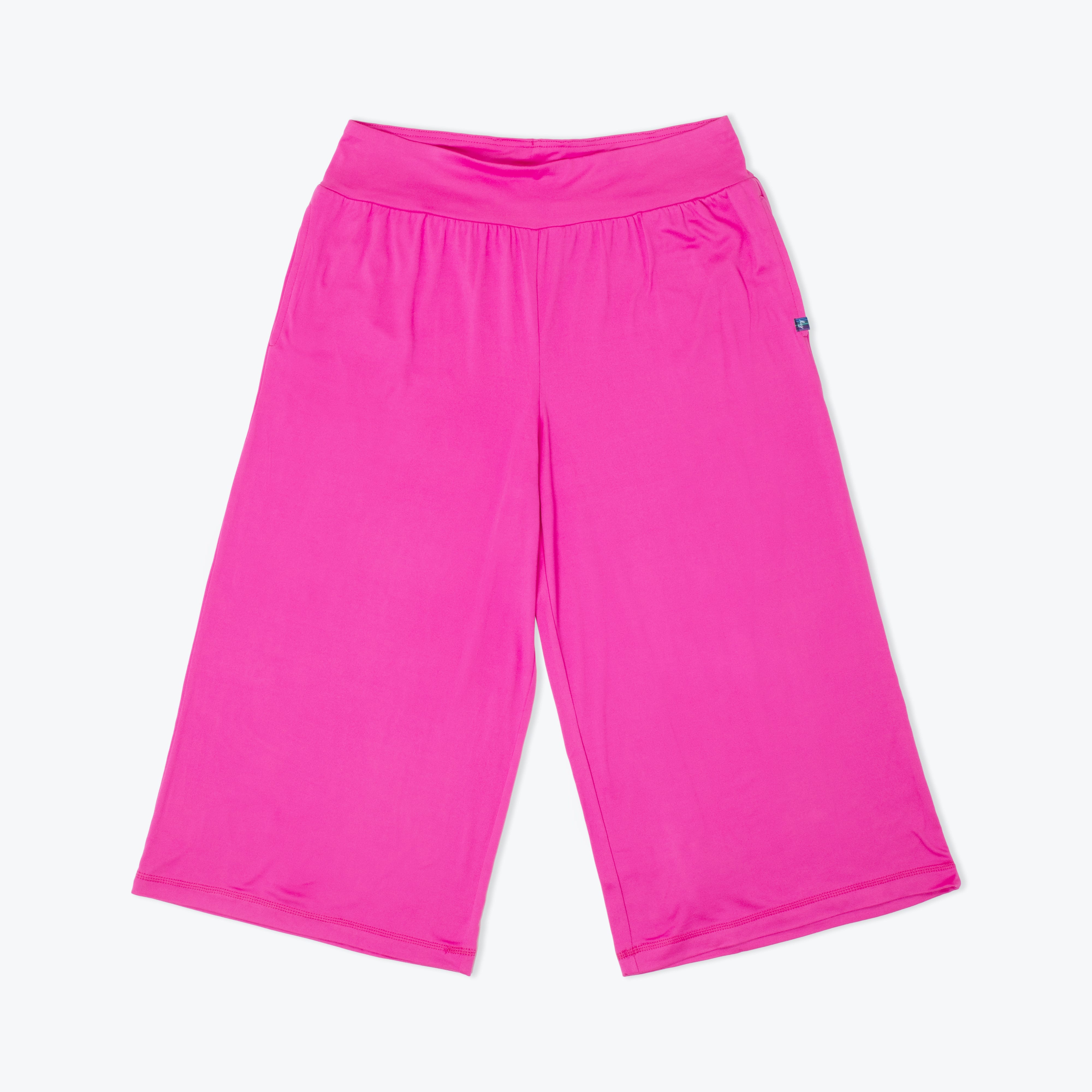 Coupe Wide Leg Pants - MAGENTA - Coupe_Bottom_Magenta_Flatlay