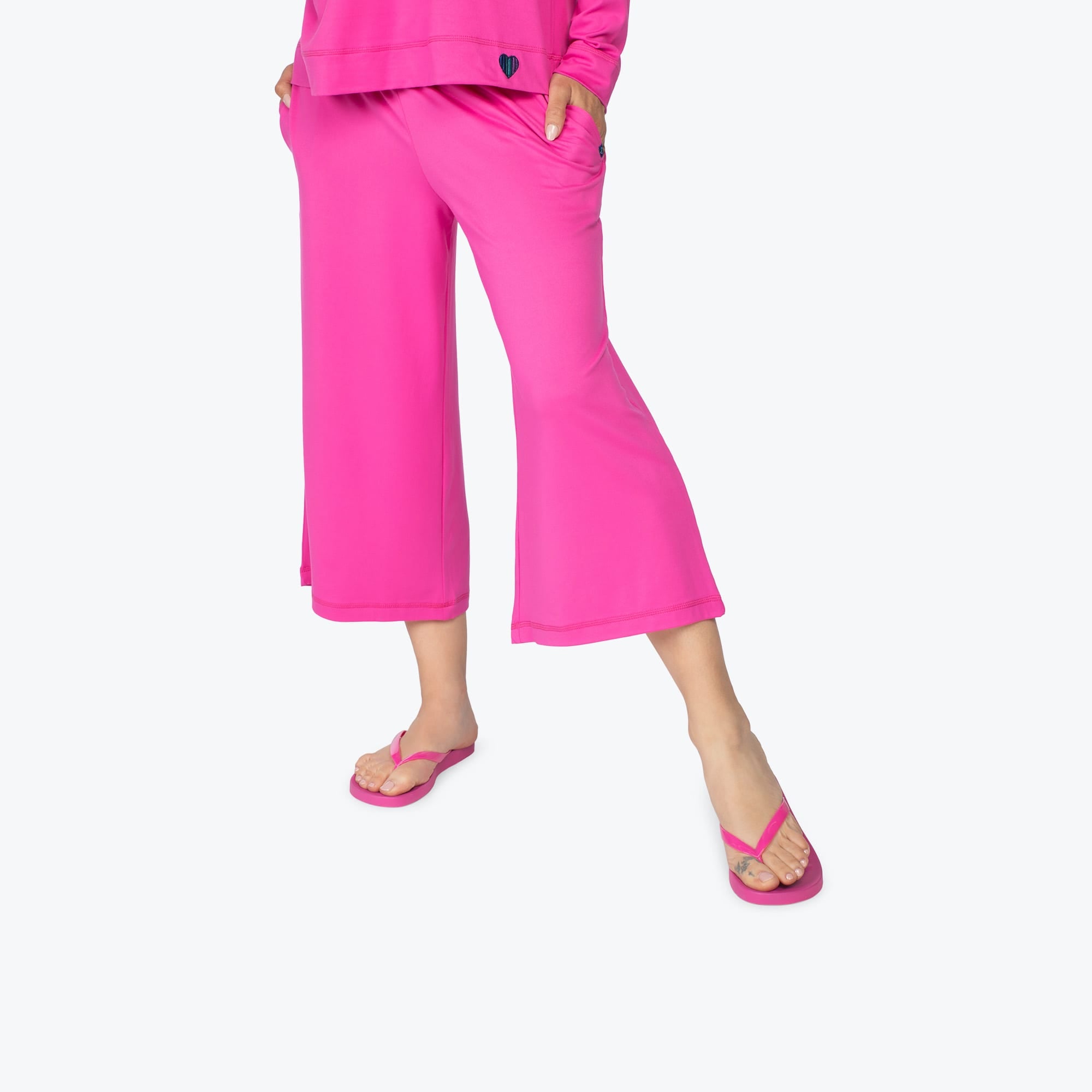 Coupe Wide Leg Pants - MAGENTA - Coupe_Bottom_Magenta_S_01