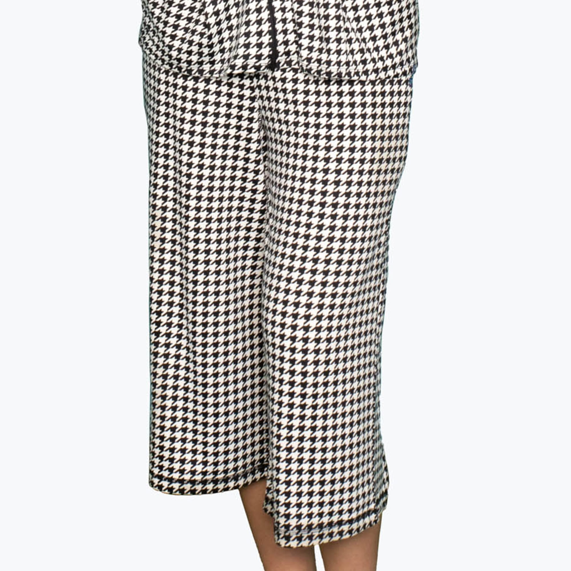 Coupe Wide Leg Pants - MICRO HOUNDSTOOTH - Coupe_Bottom_MicroHoundstooth_S_01_c038015d-2548-4a60-86ea-9369b0e55952