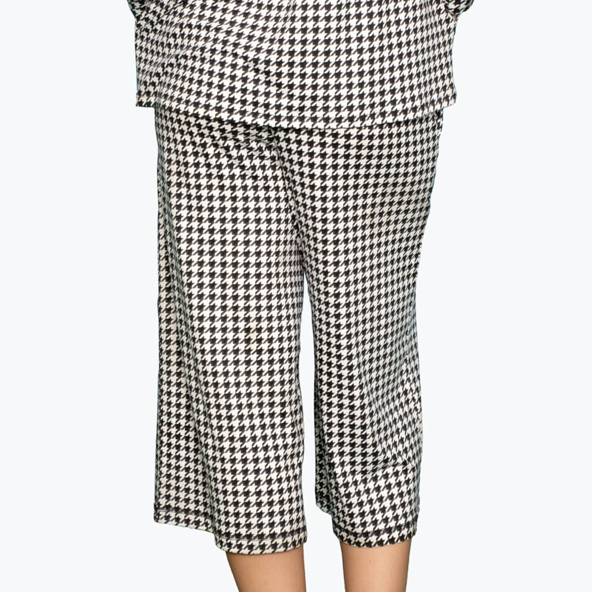 Coupe Wide Leg Pants - MICRO HOUNDSTOOTH - Coupe_Bottom_MicroHoundstooth_S_02_1ef0486e-dd47-4e1d-ab42-d0f32cd9824c