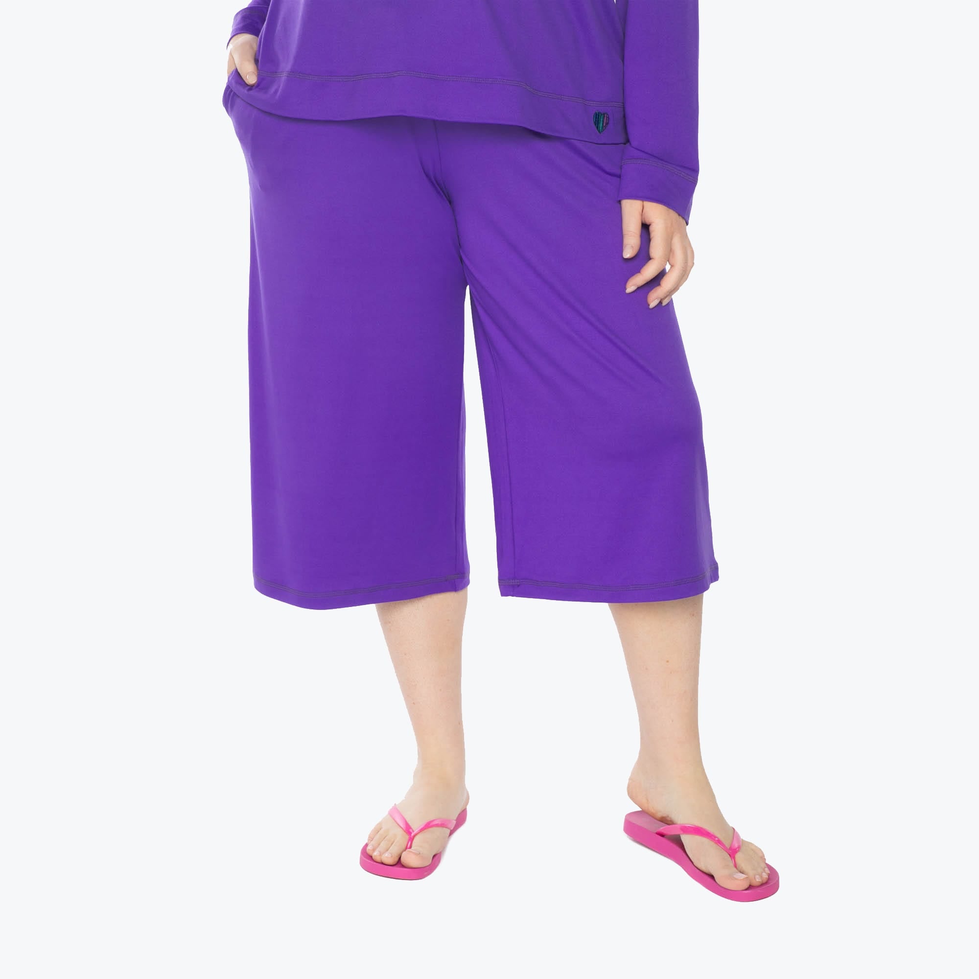 Coupe Wide Leg Pants - VIOLET - Coupe_Bottom_Violet_XL_01