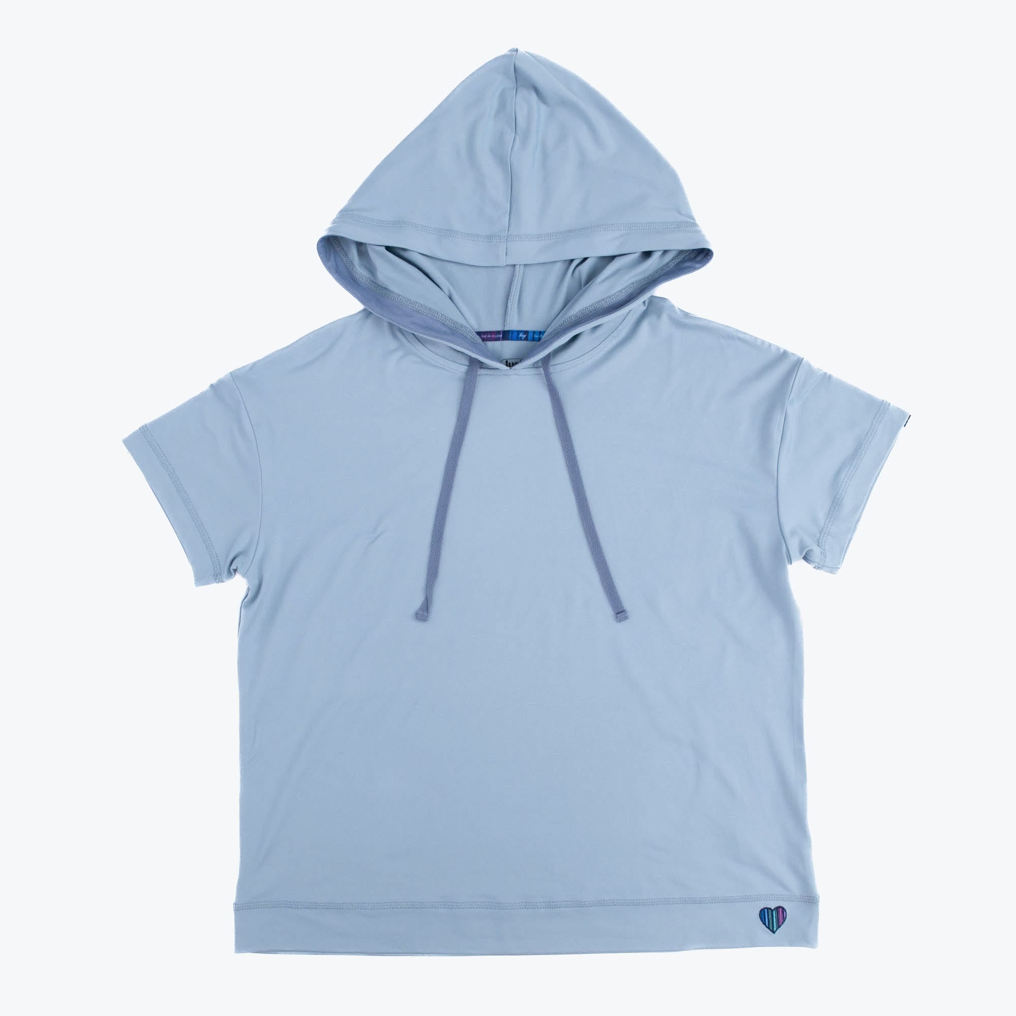 Coupe Hooded Top Short Sleeve - BLUE MOON - Coupe_ShortSleeveTop_BlueMoon_Flatlay_f50fce76-6187-429c-91b3-6c38f0333d28